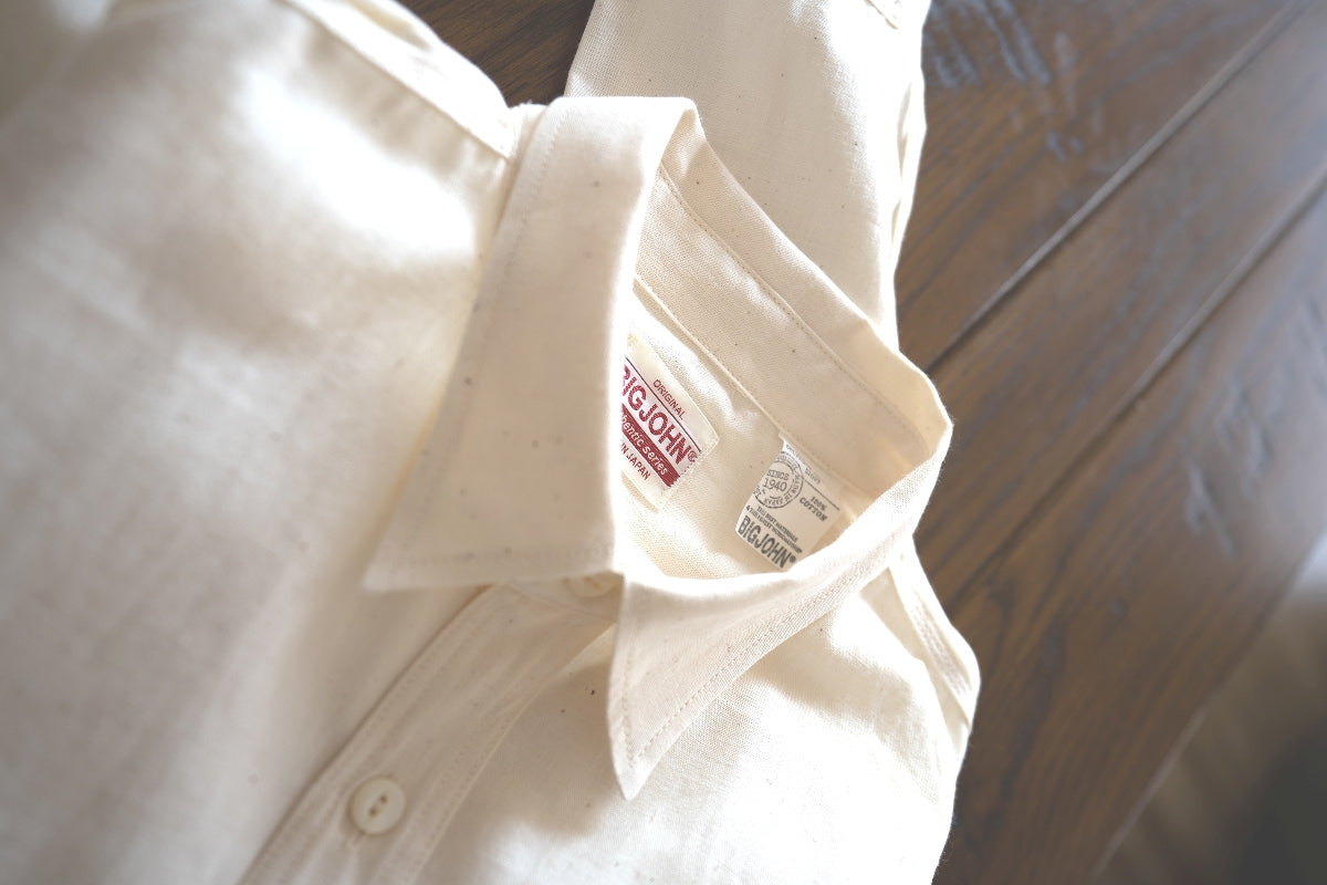 【生成シャンブレーシャツ】再入荷