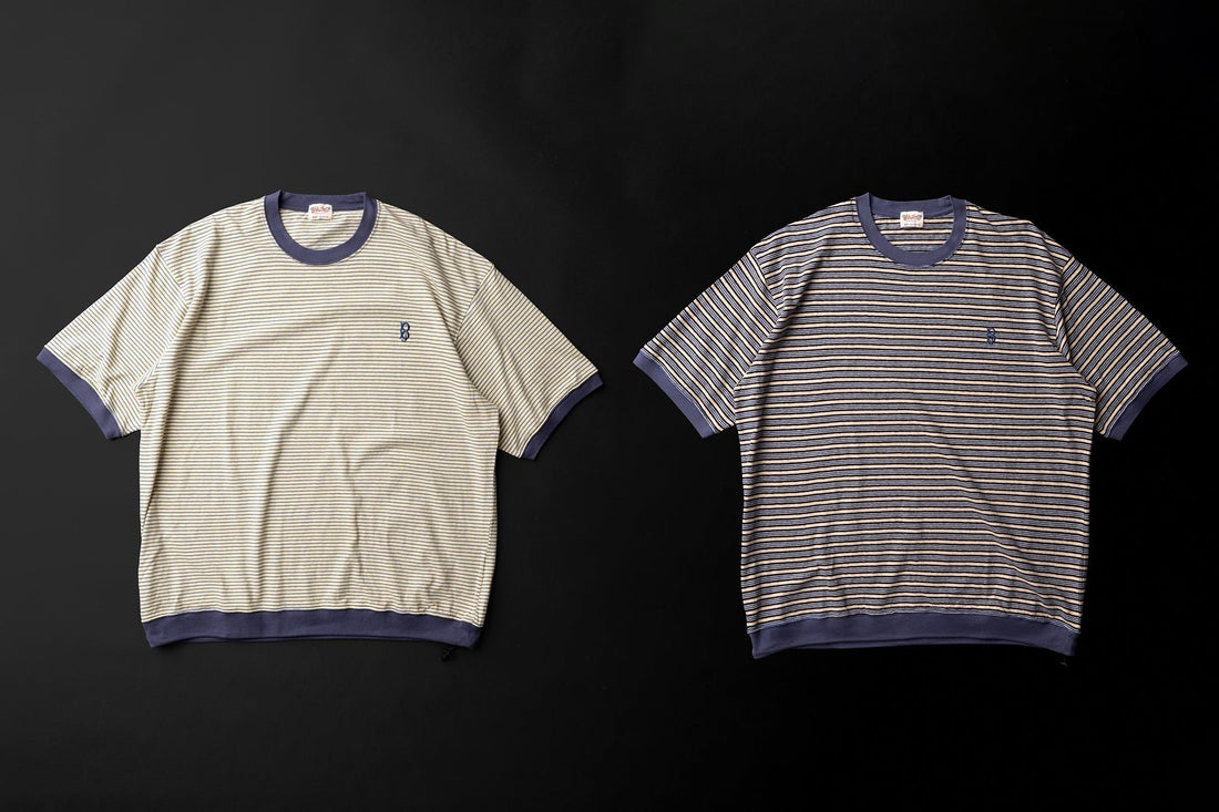 裾で遊ぶ、ボーダーT。S/S BORDER DRAW CORD Tシャツ