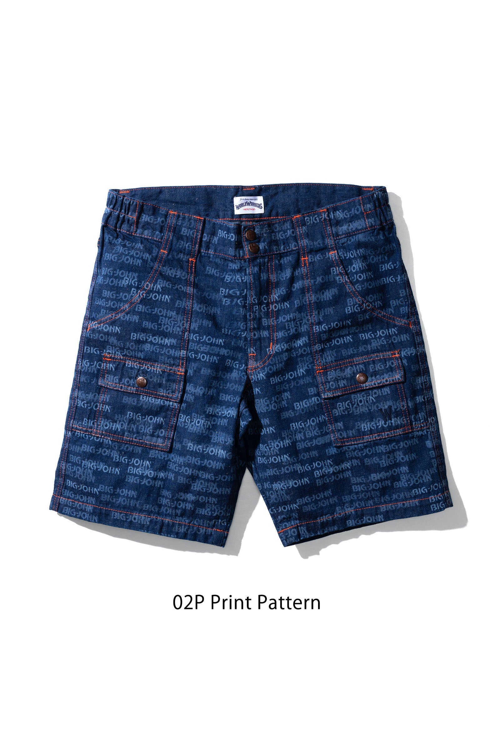 WR788M-02P World Workers Beach Denim Buch-Shorts
