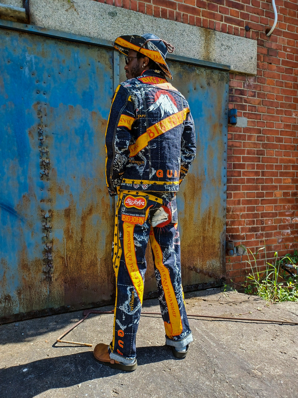 M6001SP(050) 50 years anniversary Banner Denim Trucker Jacket 