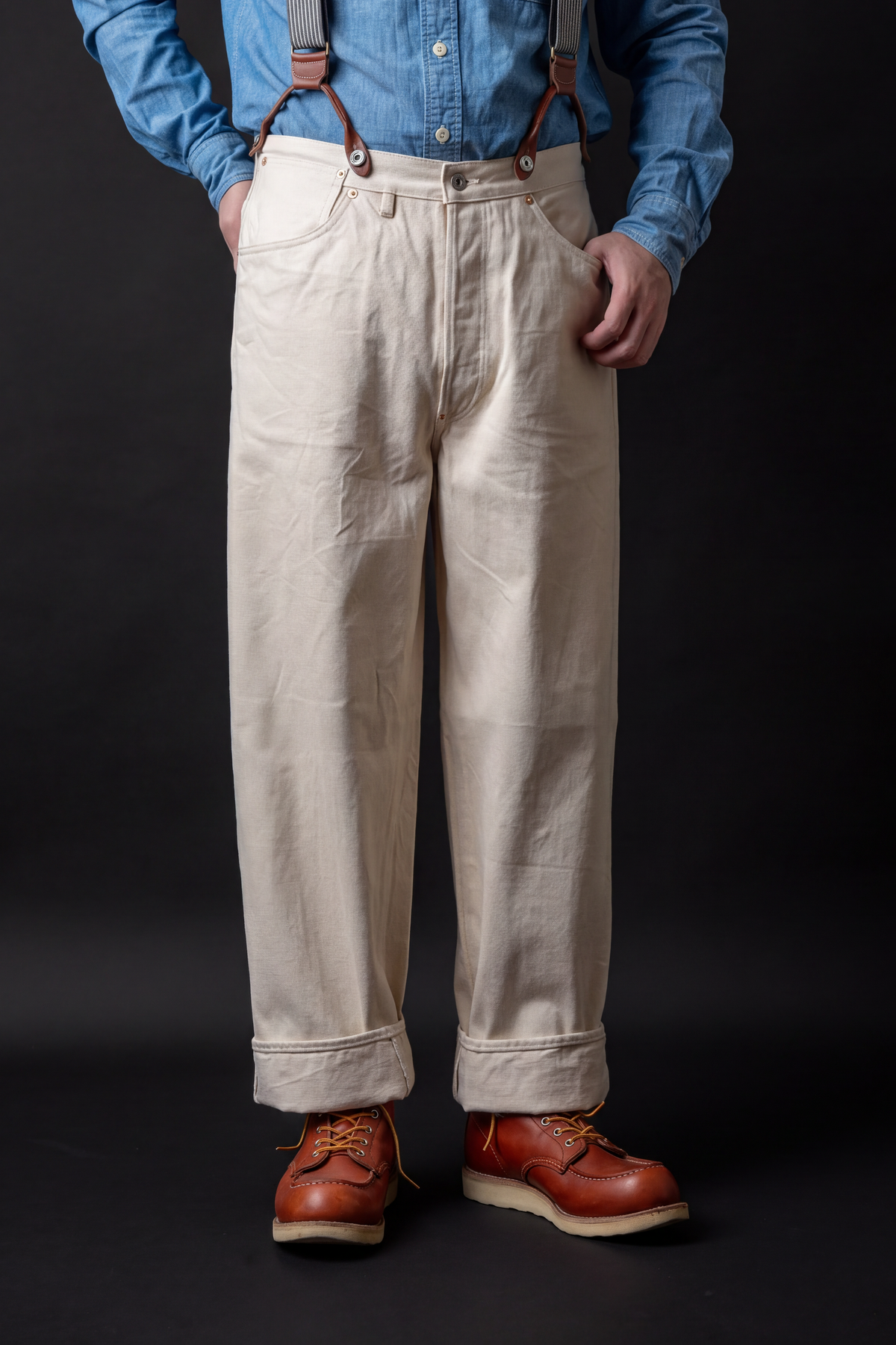 M101S(66) WAIST OVERALL DUCK kinari