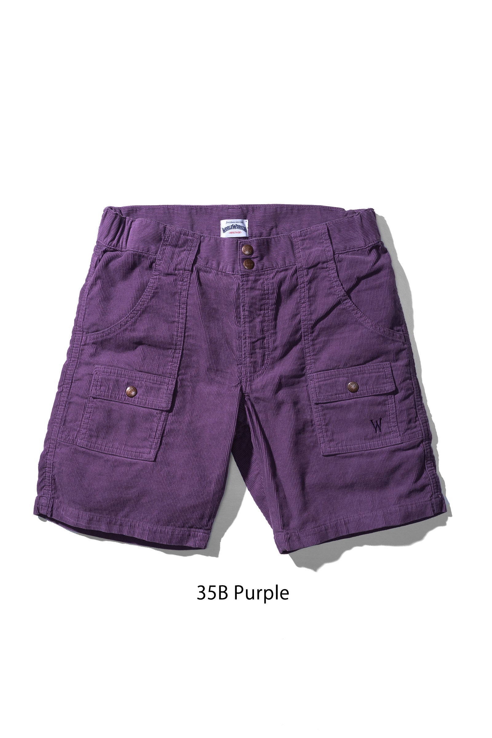 WR788M-35B World Workers Beach Corduroy Buch-Shorts