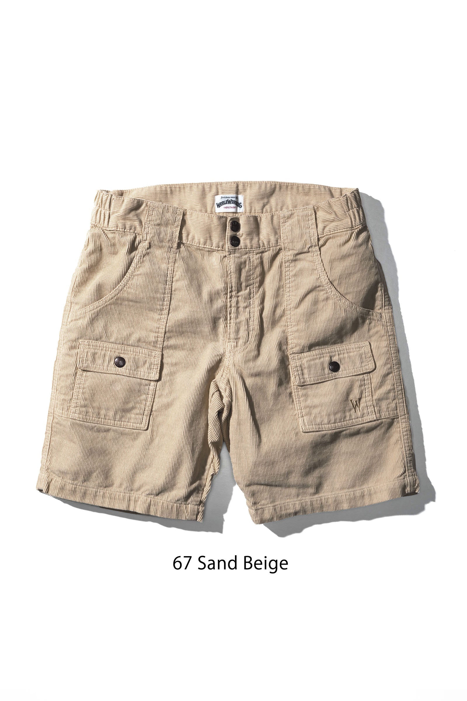 WR788M-67 World Workers Beach Corduroy Buch-Shorts