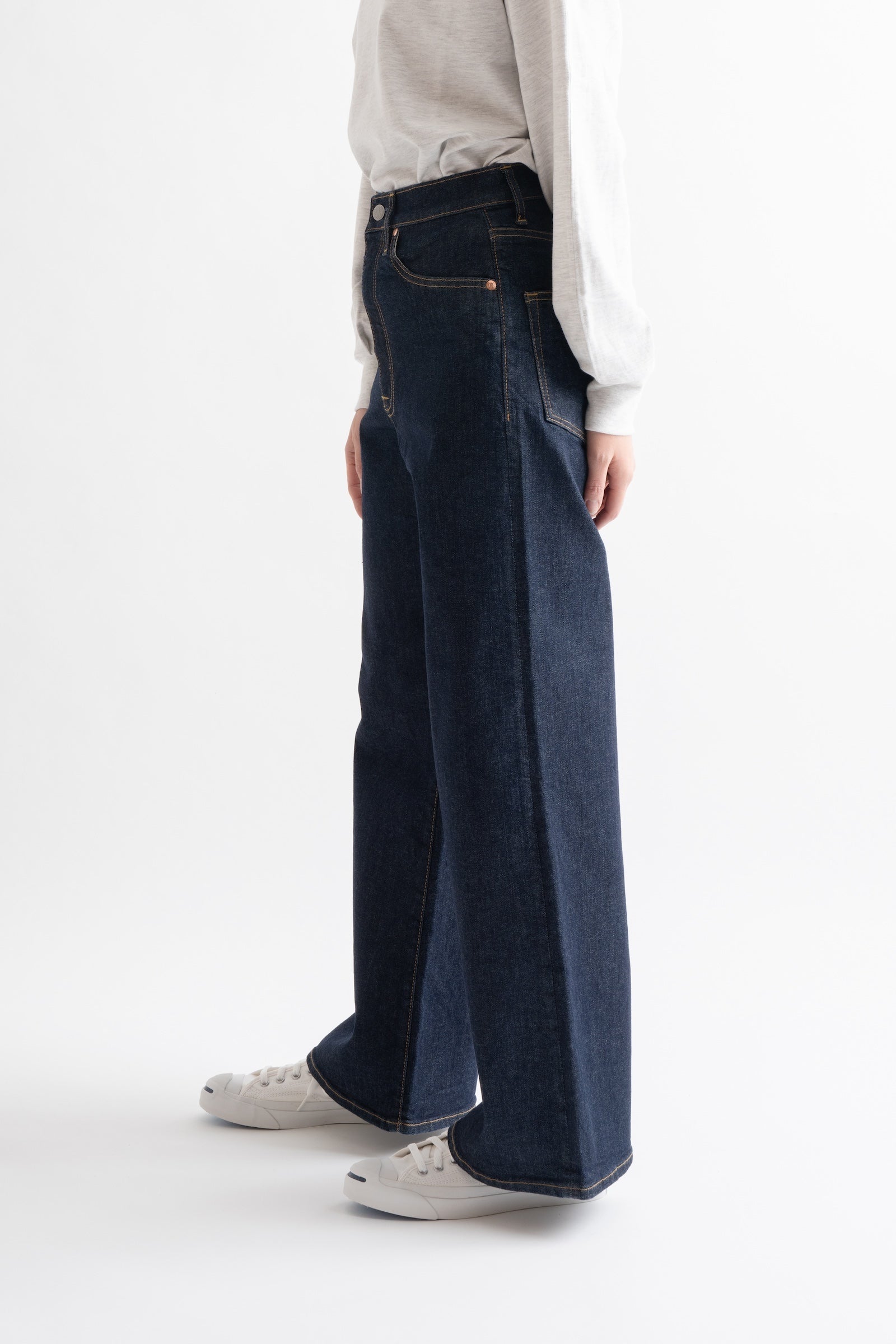 MML203N (001) BIG JOHN ワイドフレアカットジーンズ