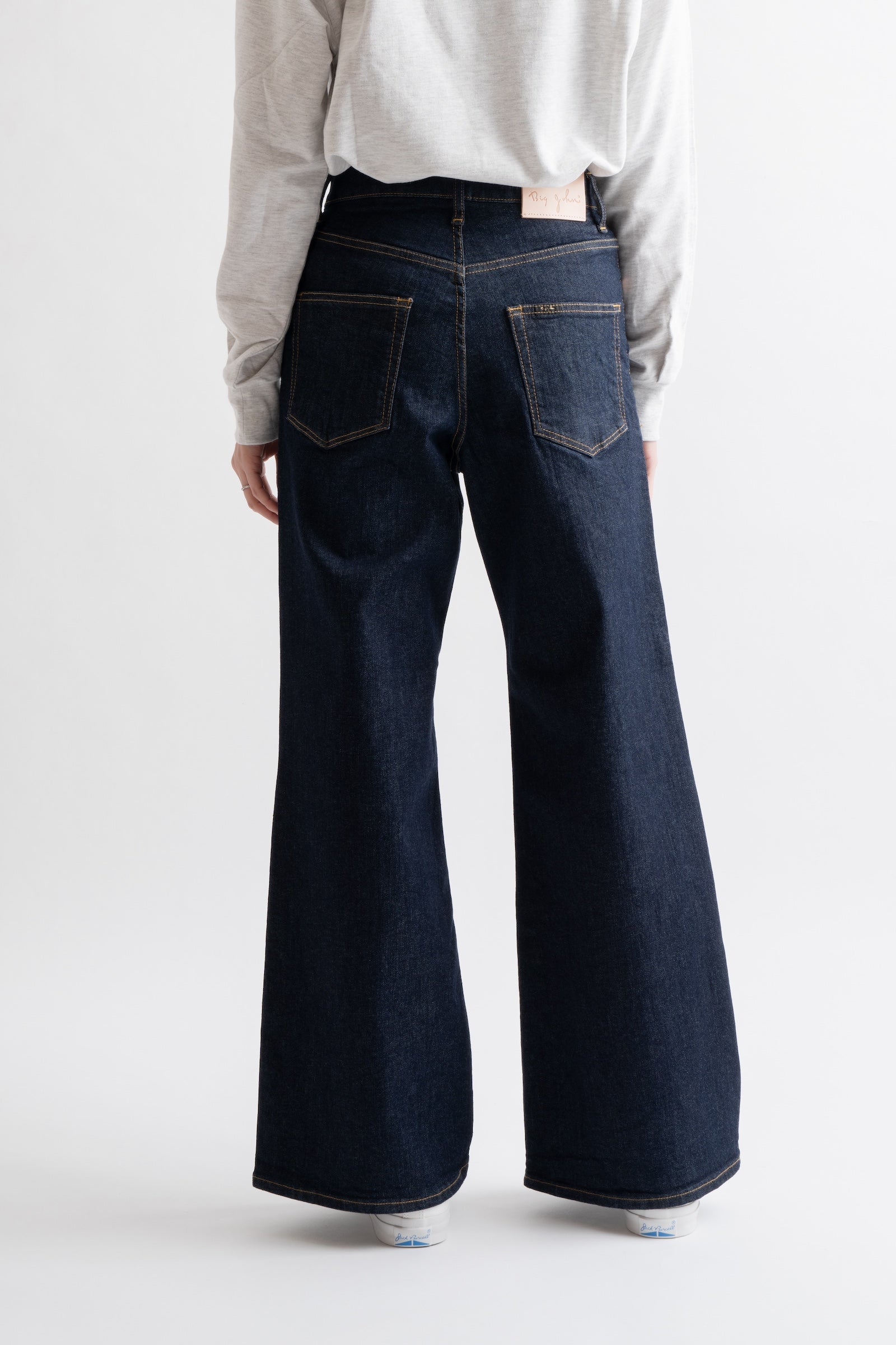 MML203N (001) BIG JOHN ワイドフレアカットジーンズ