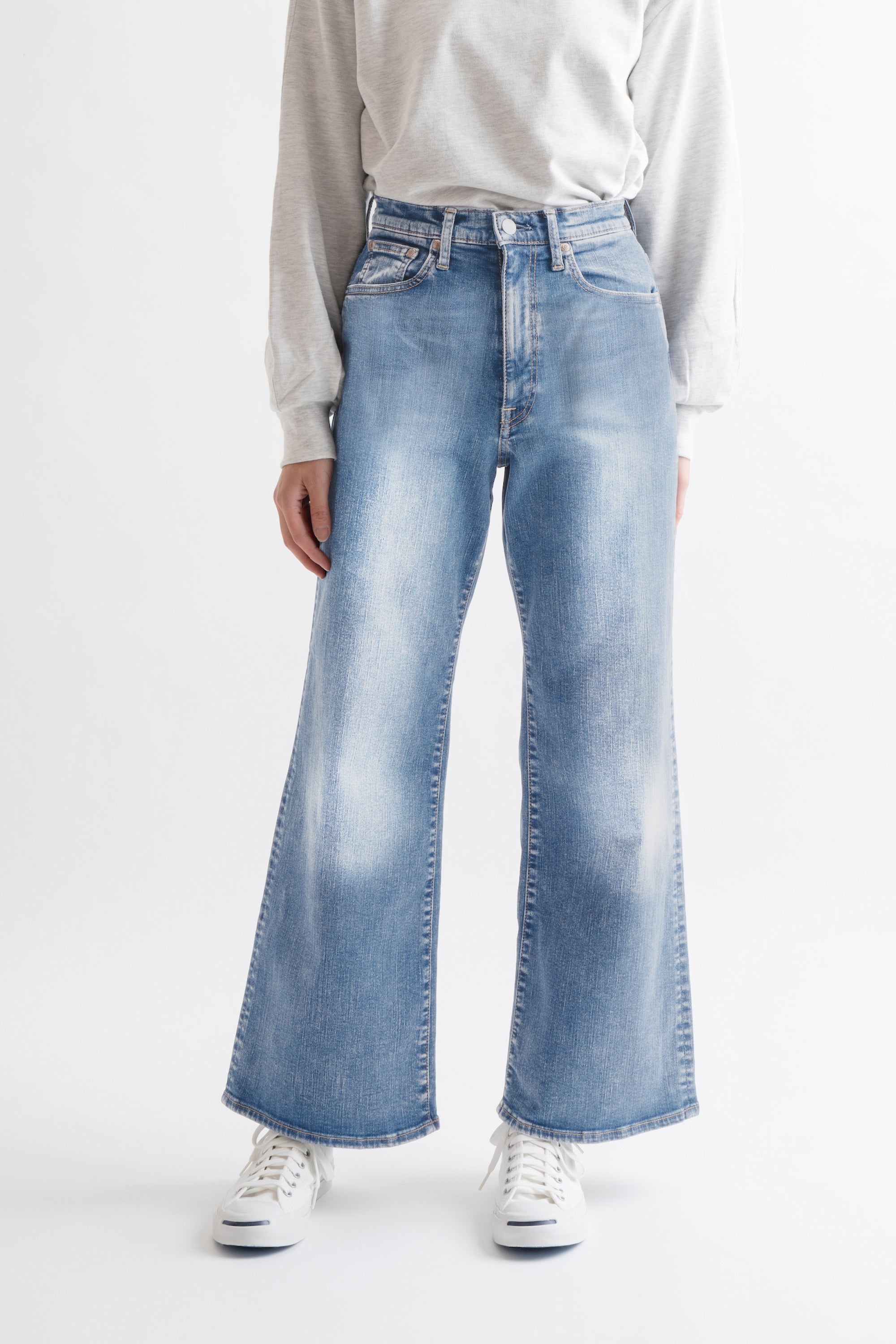 MML203N (618) BIG JOHN ワイドフレアカットジーンズ