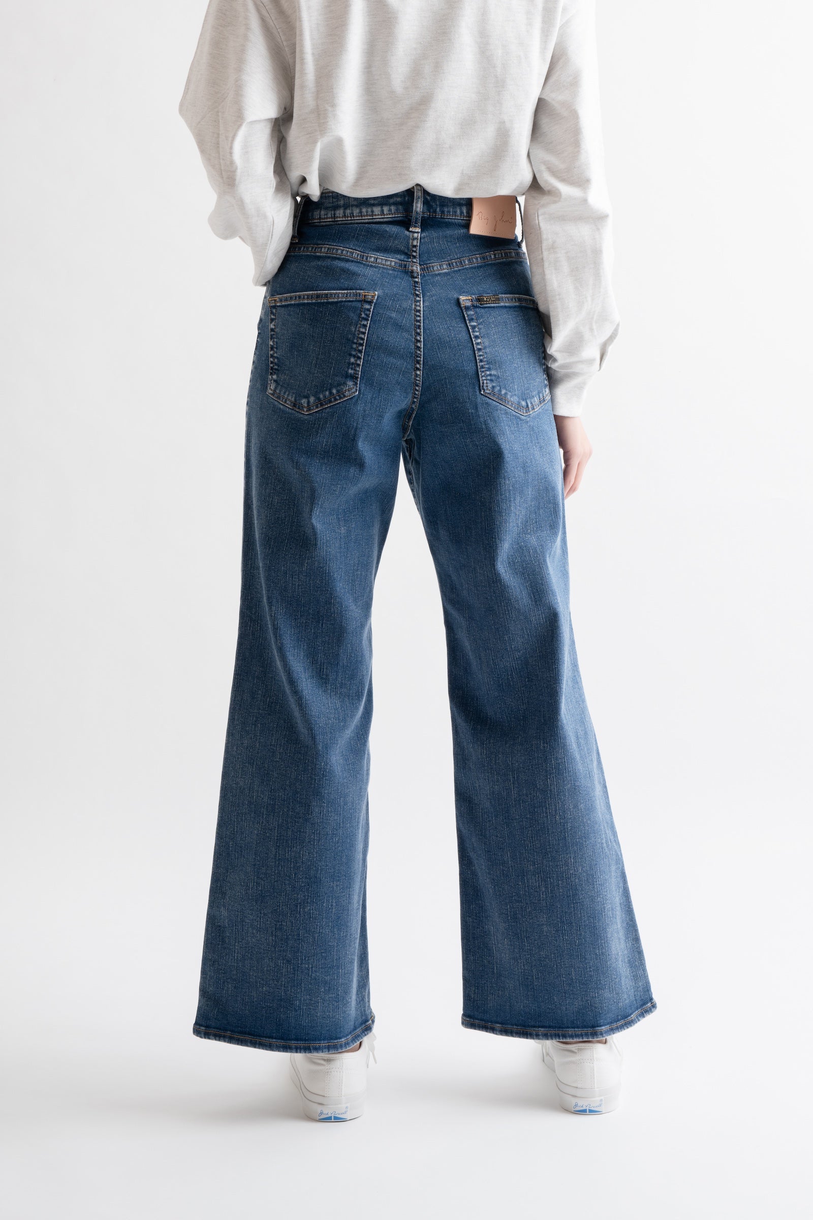 MML203N (113) BIG JOHN ワイドフレアカットジーンズ