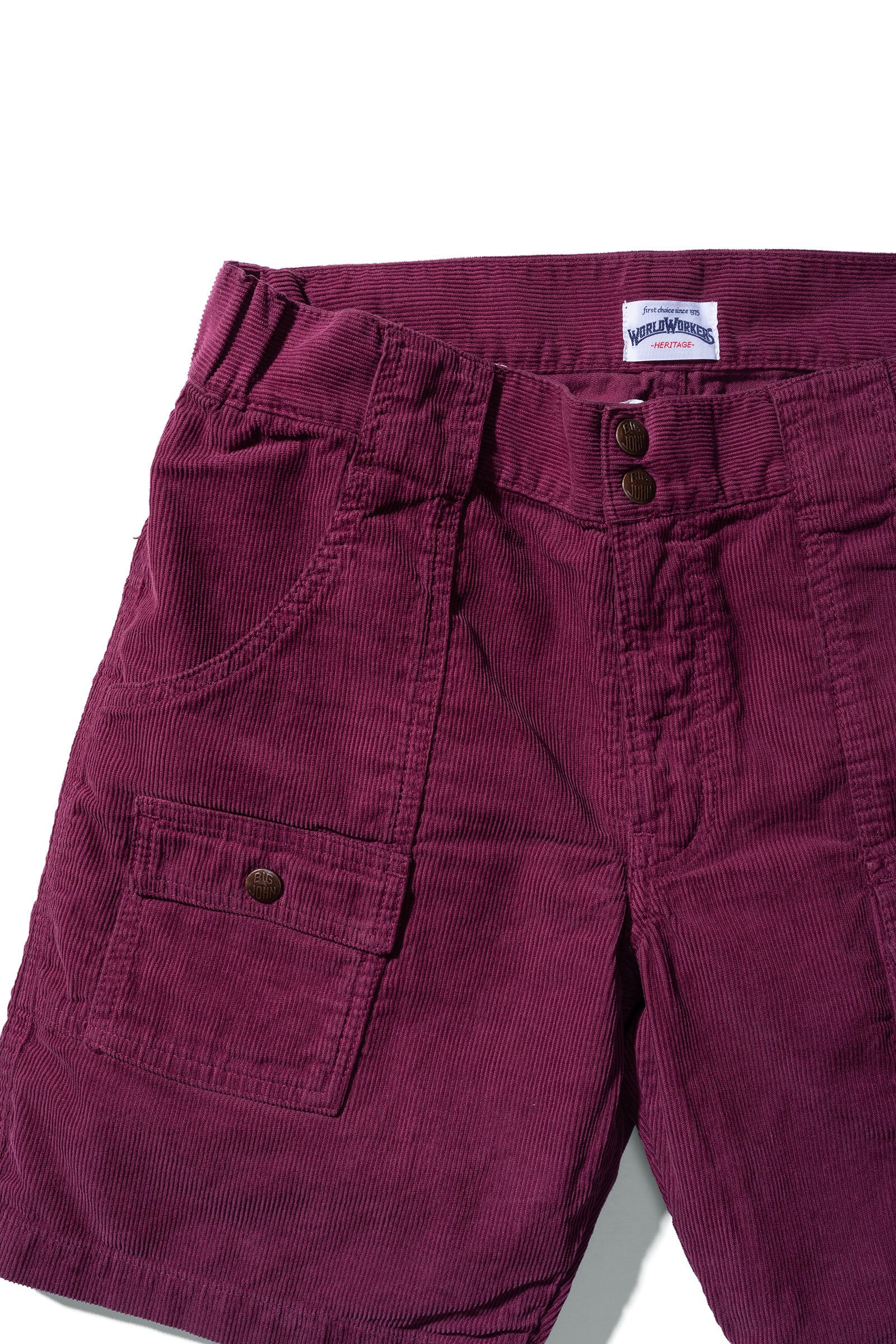 WR788M-32B World Workers Beach Corduroy Buch-Shorts