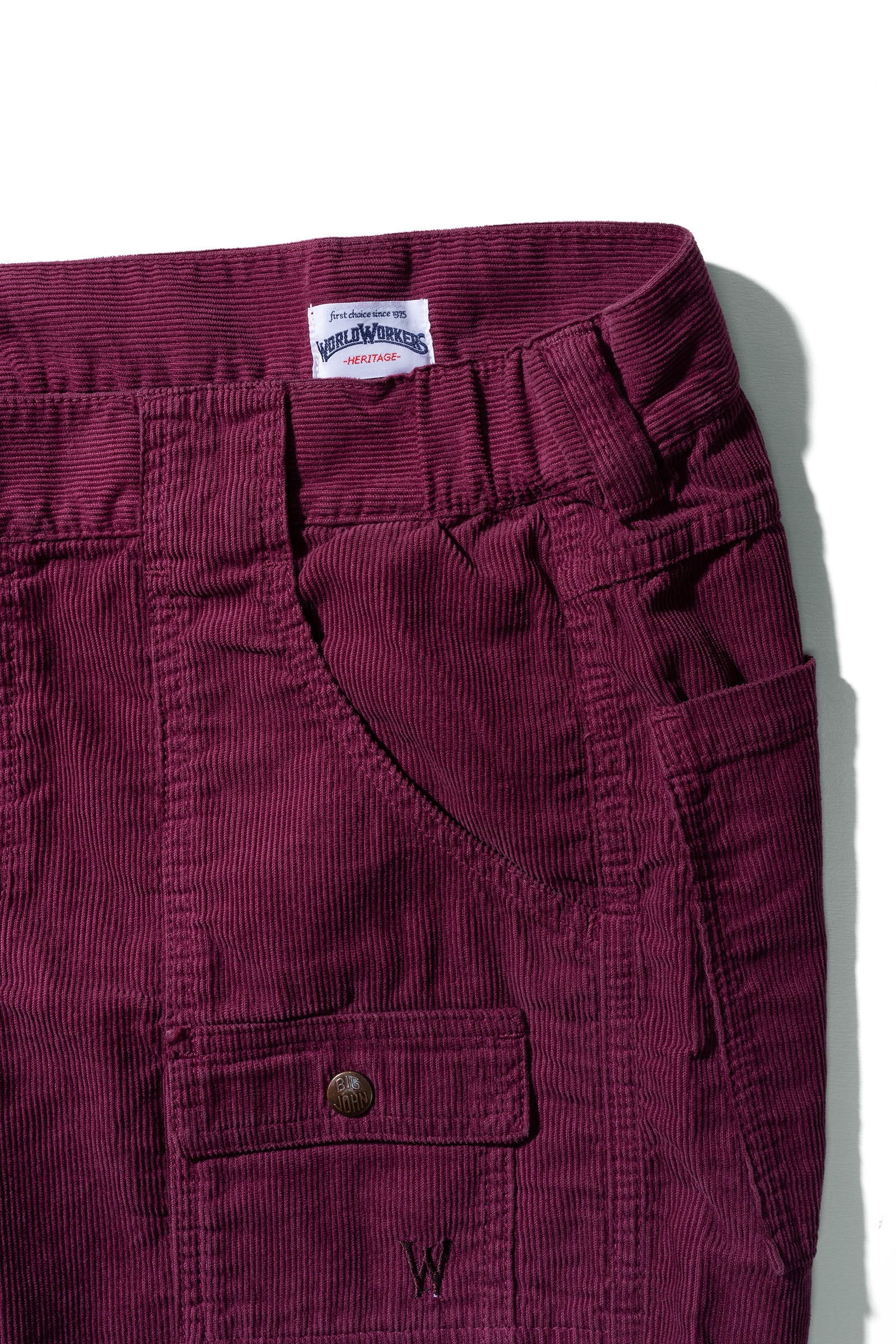 WR788M-32B World Workers Beach Corduroy Buch-Shorts