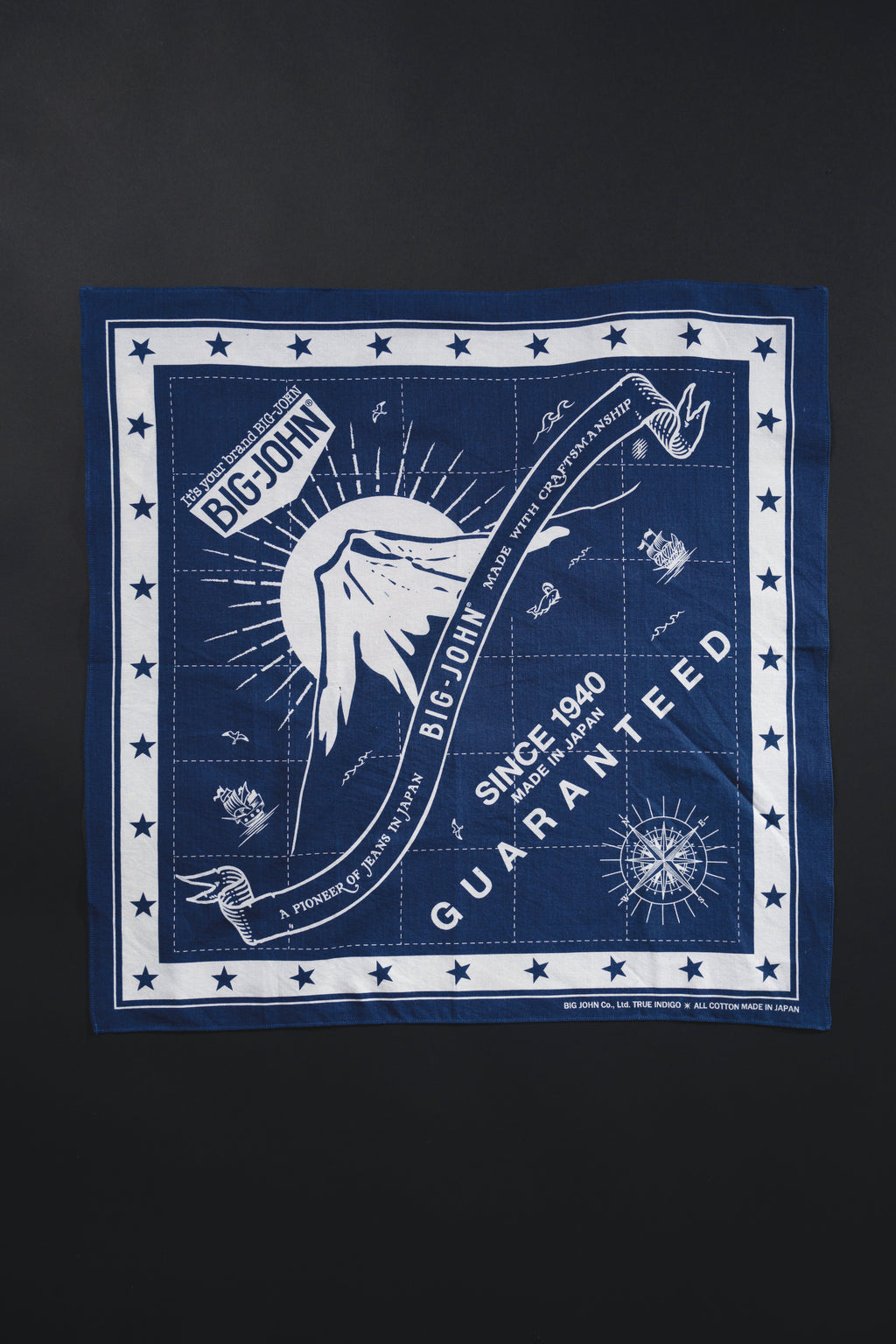 VBAN02 (ID)BIGJOHN INDIGO BANDANA