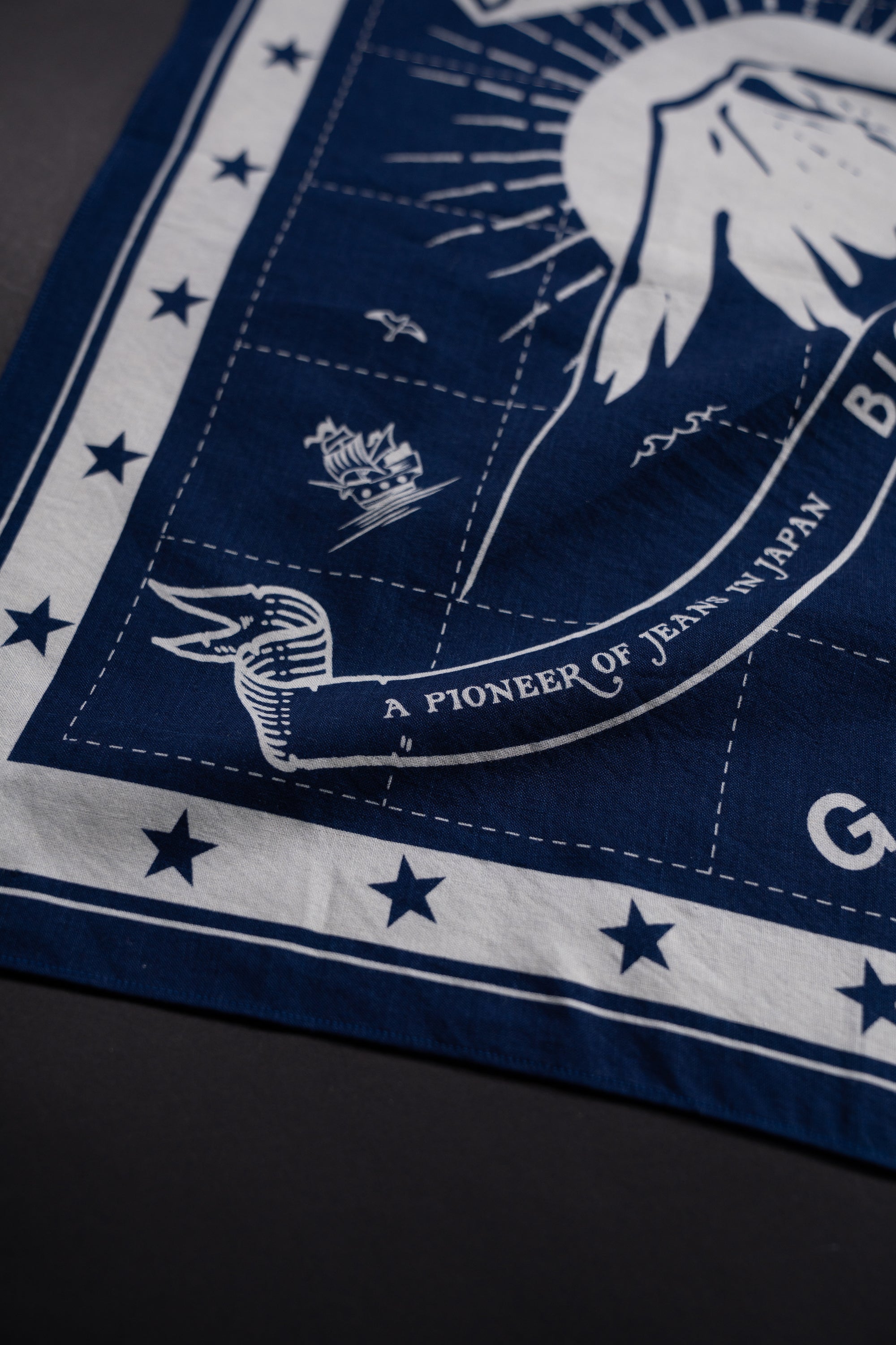 VBAN02 (ID)BIGJOHN INDIGO BANDANA