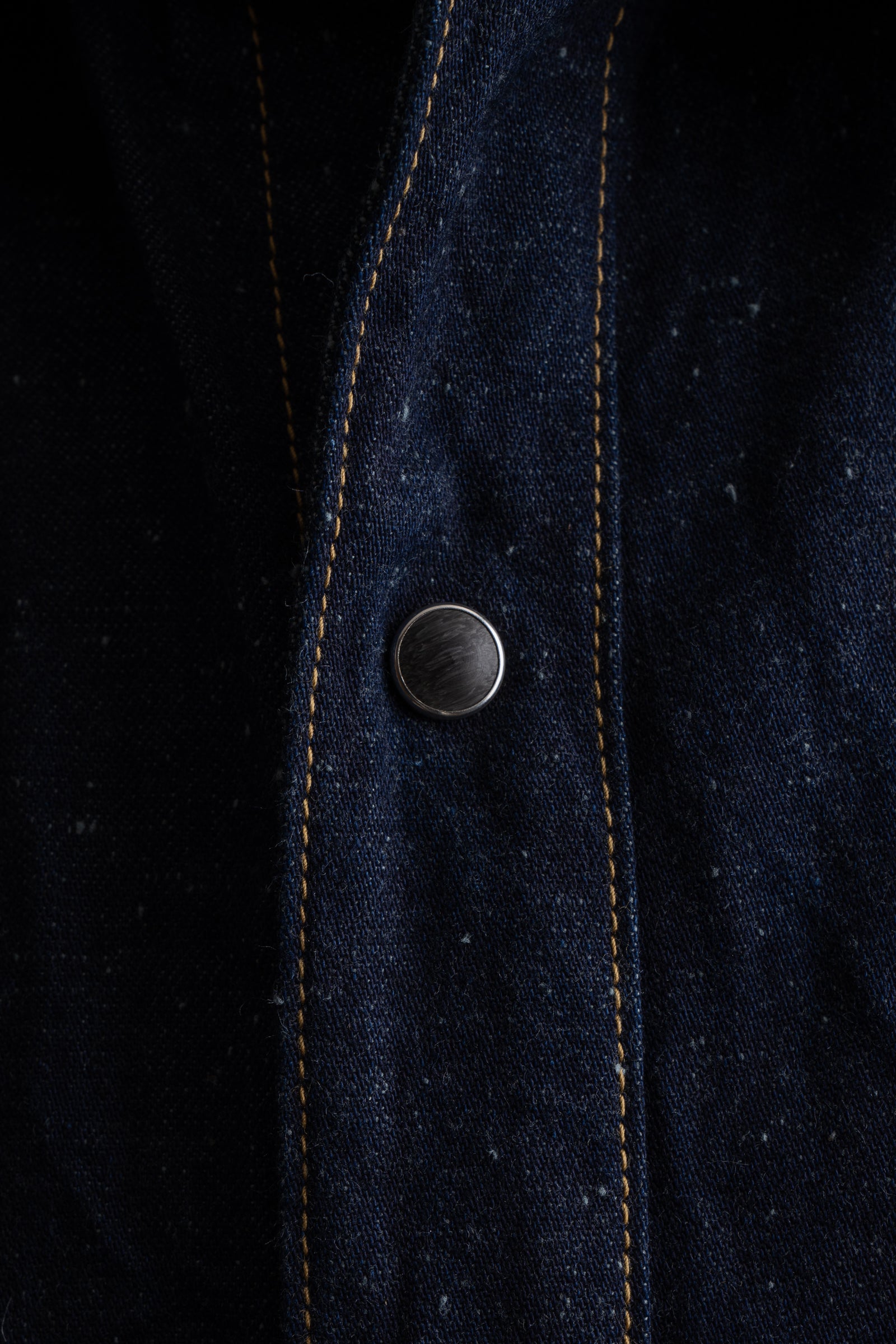 MS004E (001) 10oz SELVADGE DENIM WESTERN SHIRTS