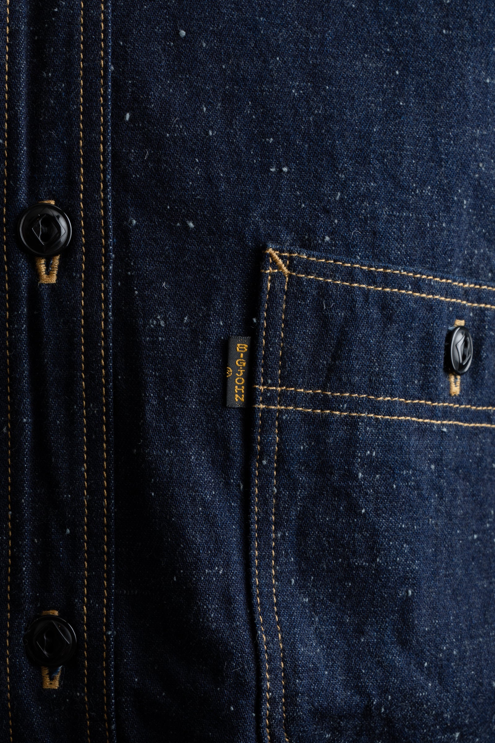 MS005E (001) 10oz SELVADGE DENIM WORK SHIRTS