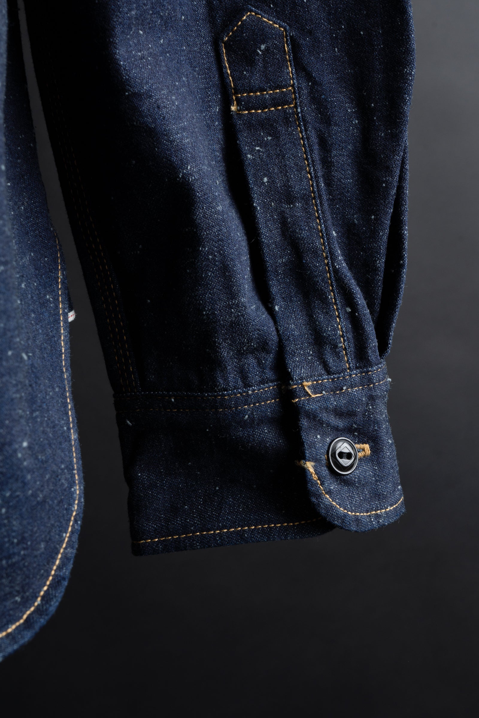 MS005E (001) 10oz SELVADGE DENIM WORK SHIRTS