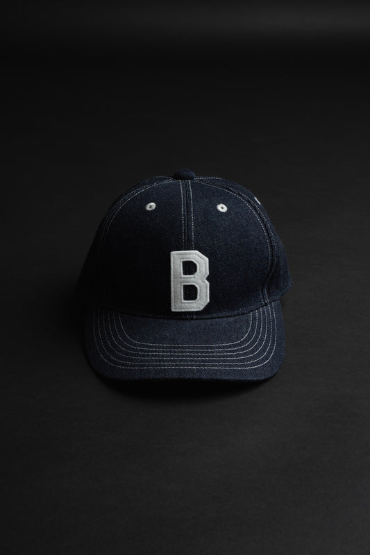 VBBJ045 (001W) BJ BASEBALL CAP - White Stitch