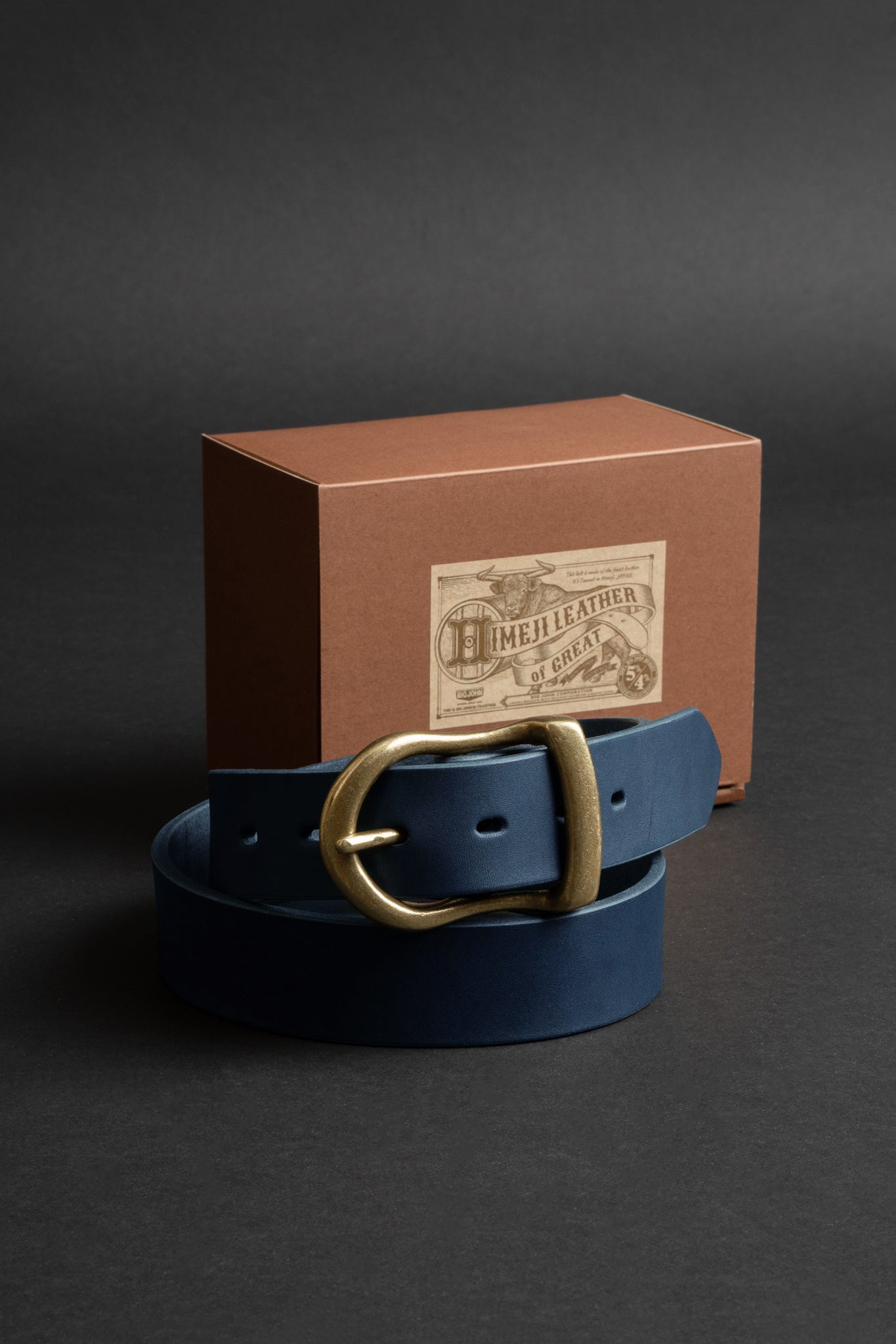VBLT02 (ID) 5ミリ厚 姫路レザーベルト HIMEJI LEATHER ORIGINAL BELT