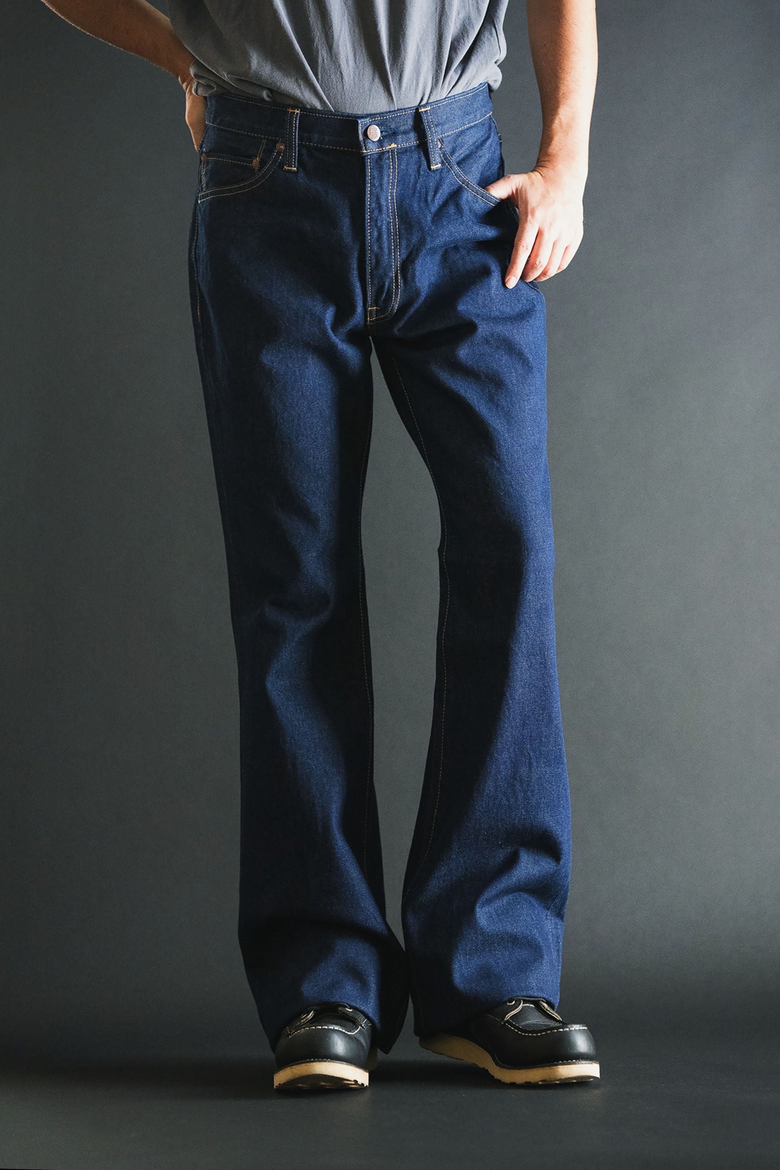 M2002(001) KURABO DENIM model Boots Cut