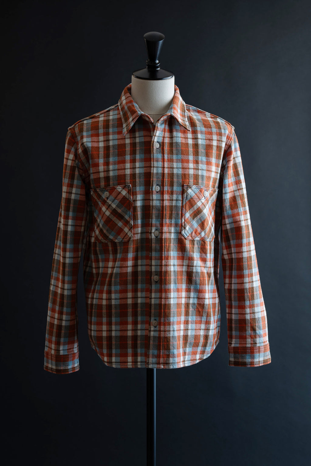 MS022D (44) HEAVY COTTON FLANNEL SHIRT Slim