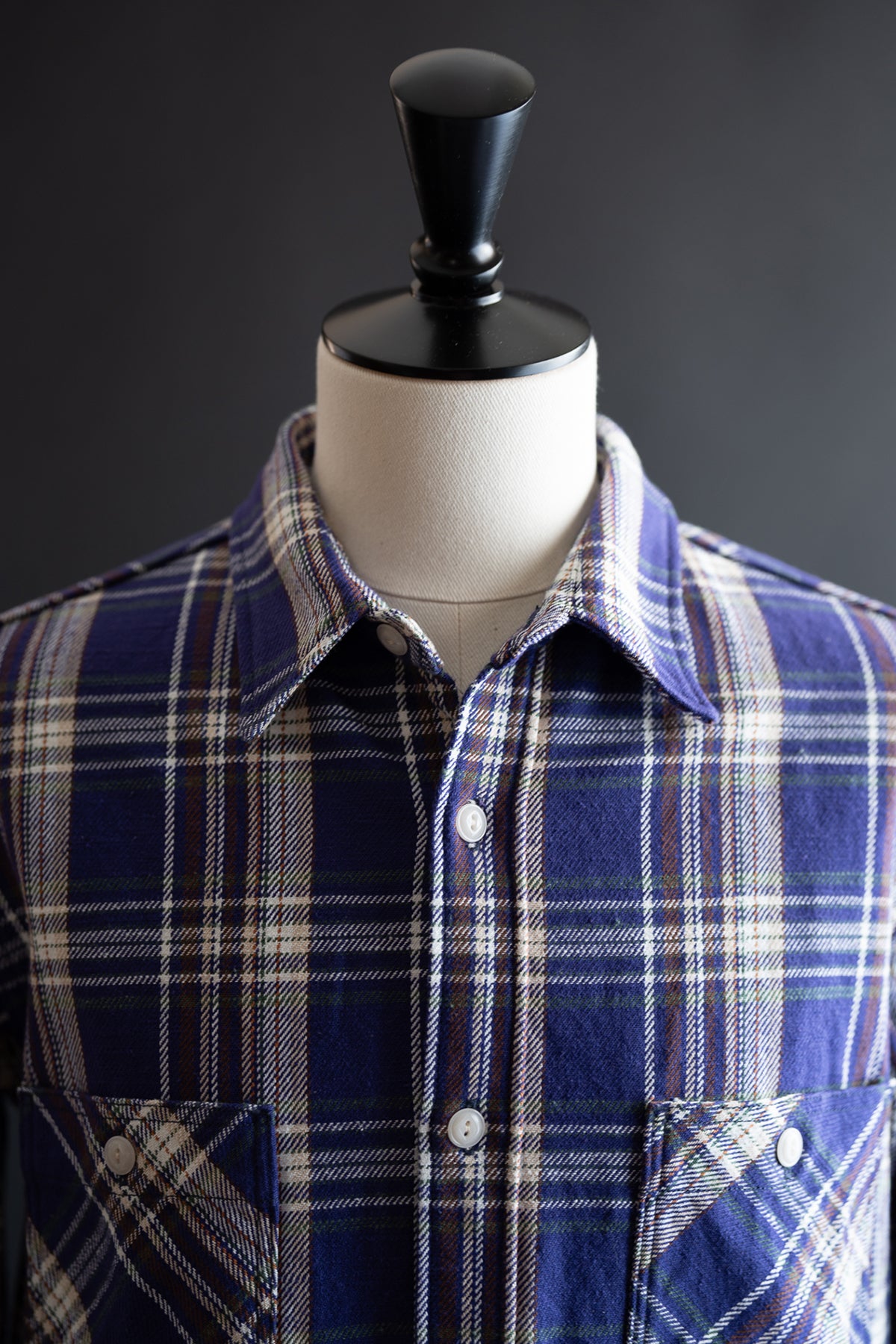 MS022D (35) HEAVY COTTON FLANNEL SHIRT Slim