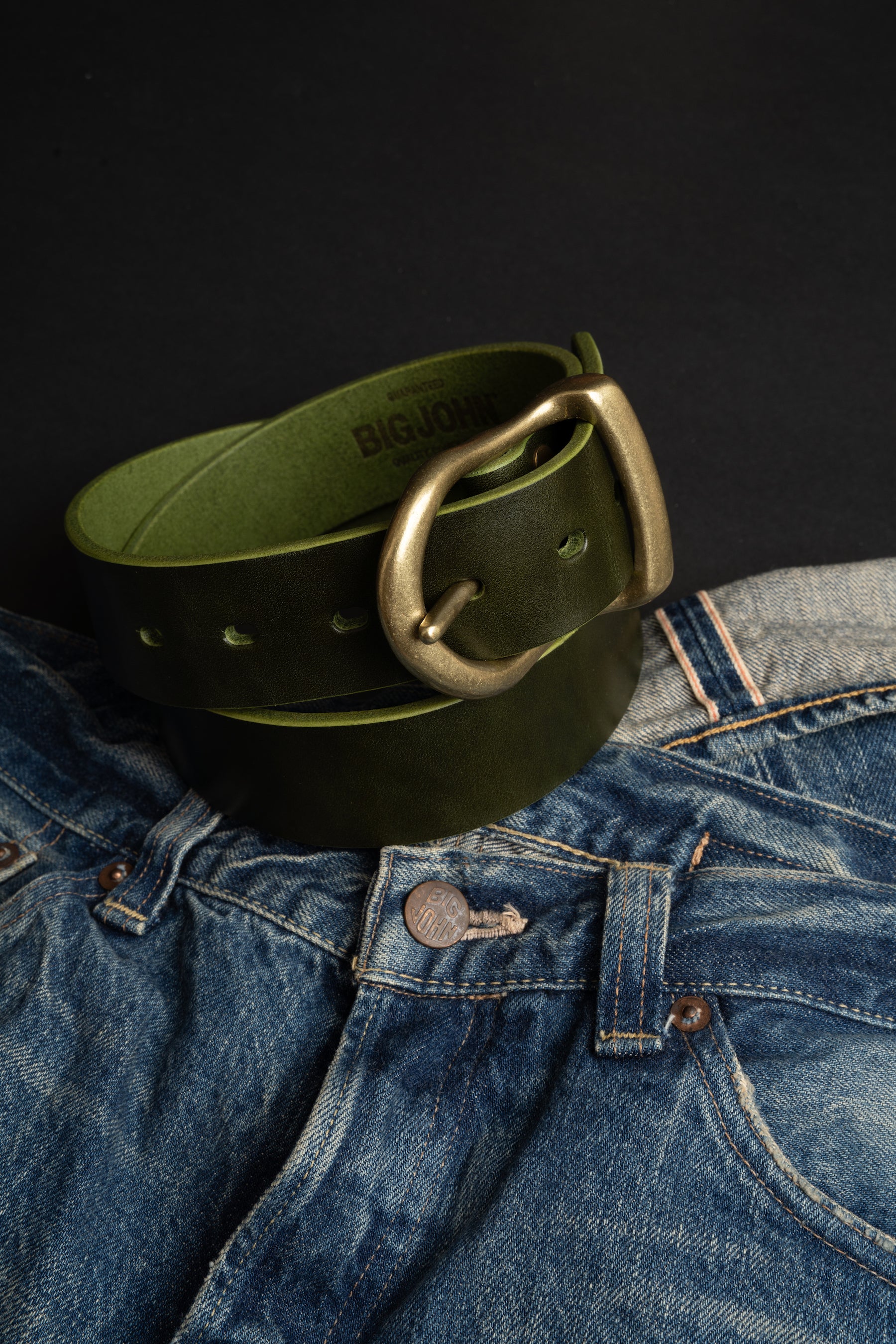 VBLT02 (OL) 5ミリ厚 姫路レザーベルト HIMEJI LEATHER ORIGINAL BELT