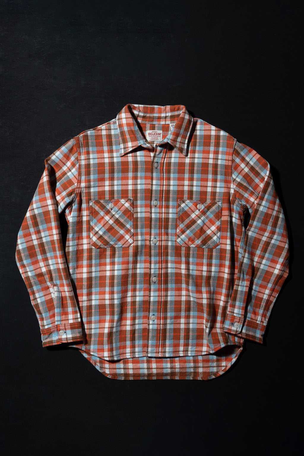 MS022D (44) HEAVY COTTON FLANNEL SHIRT Slim