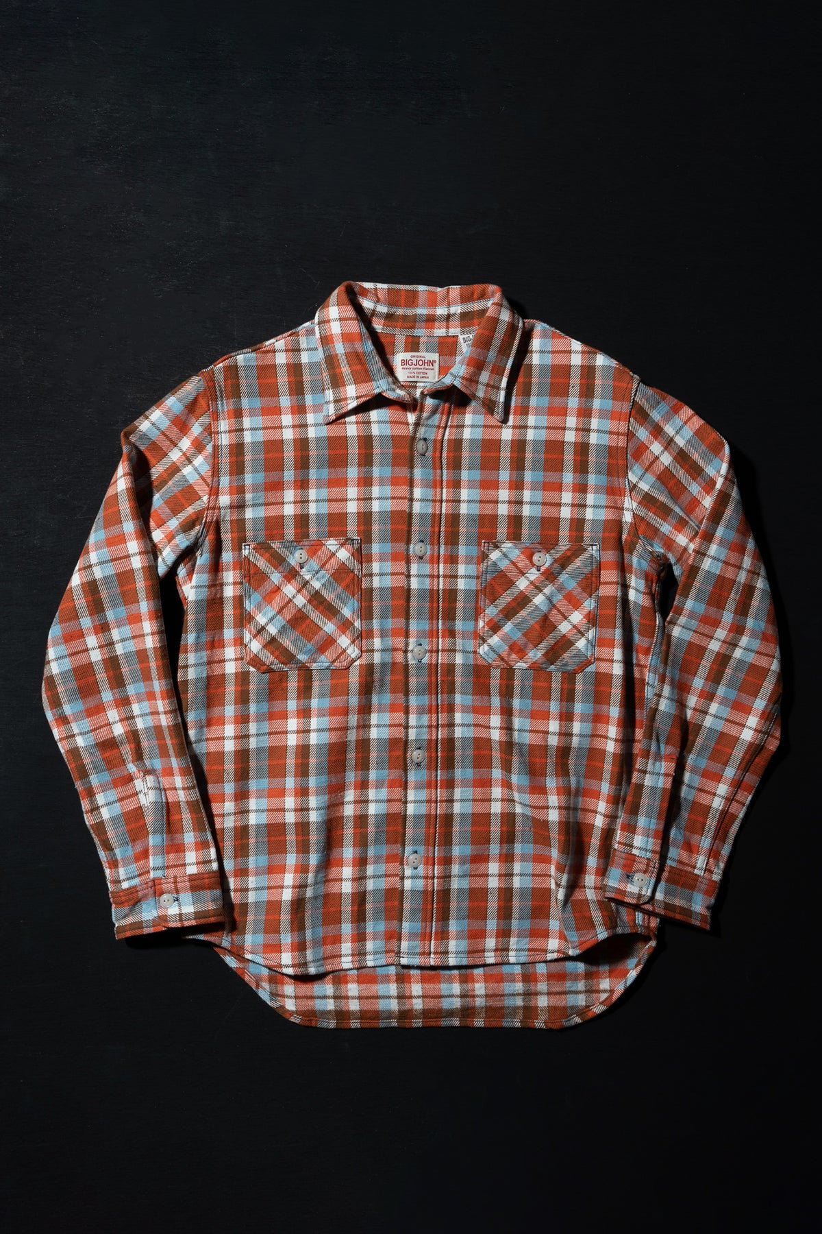 MS022D (44) HEAVY COTTON FLANNEL SHIRT Slim