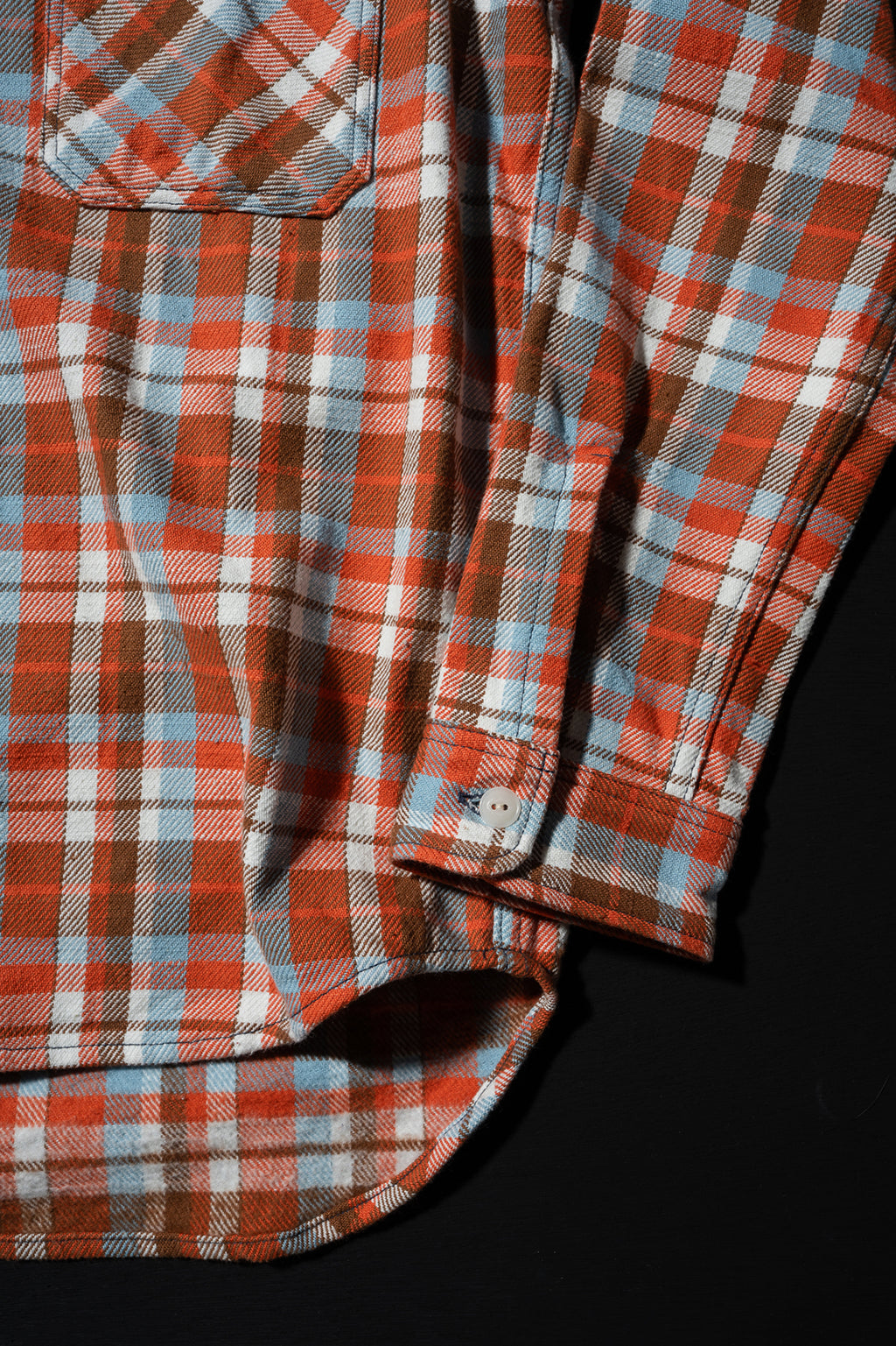 MS022D (44) HEAVY COTTON FLANNEL SHIRT Slim