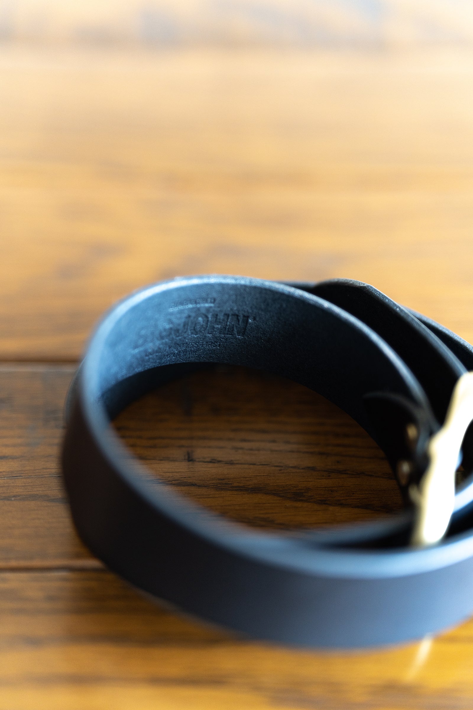 VBLT02 (BK) 5ミリ厚 姫路レザーベルト HIMEJI LEATHER ORIGINAL BELT