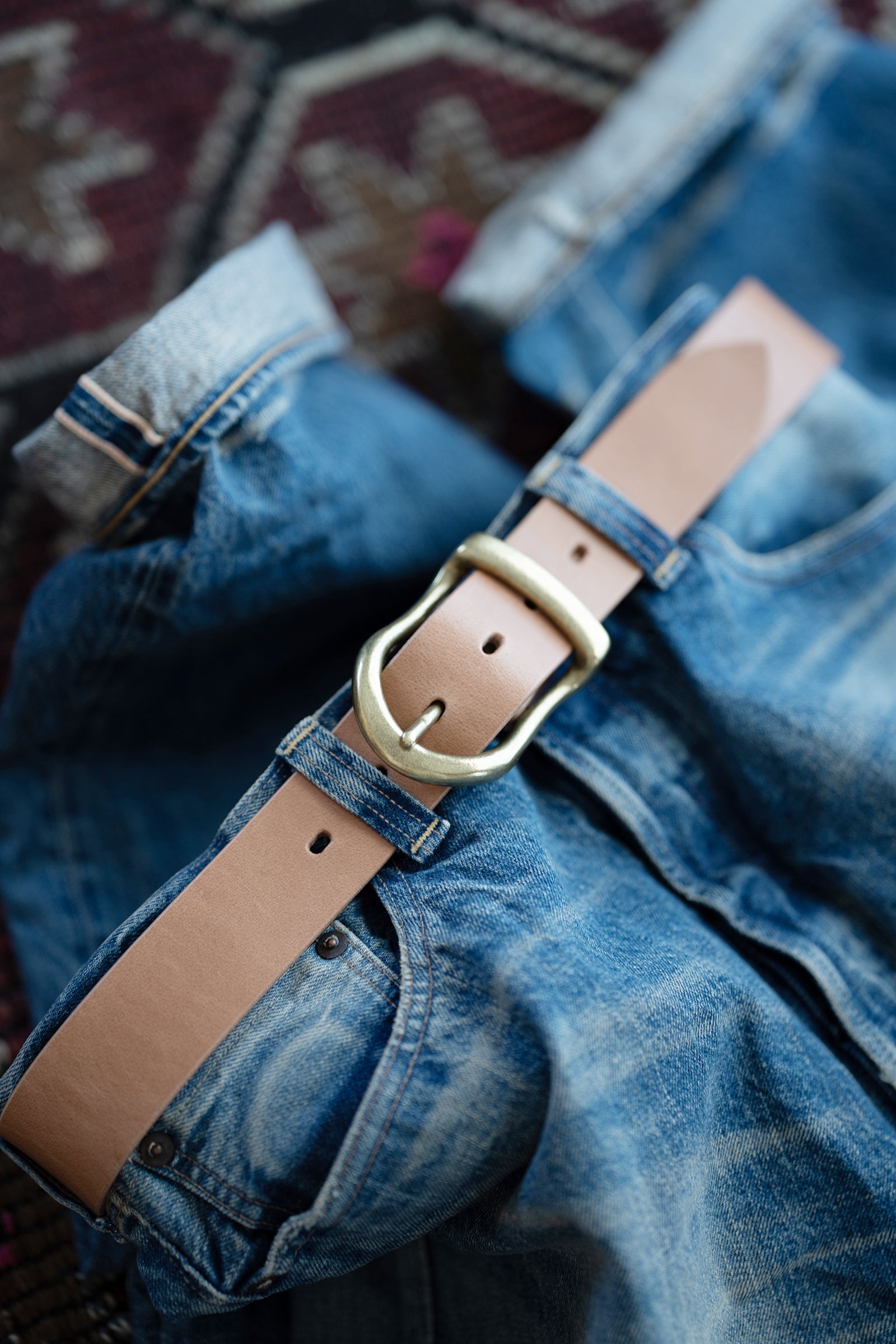 VBLT05 (NC) 姫路レザー ピットオイルレザーベルト HIMEJI LEATHER ORIGINAL BELT