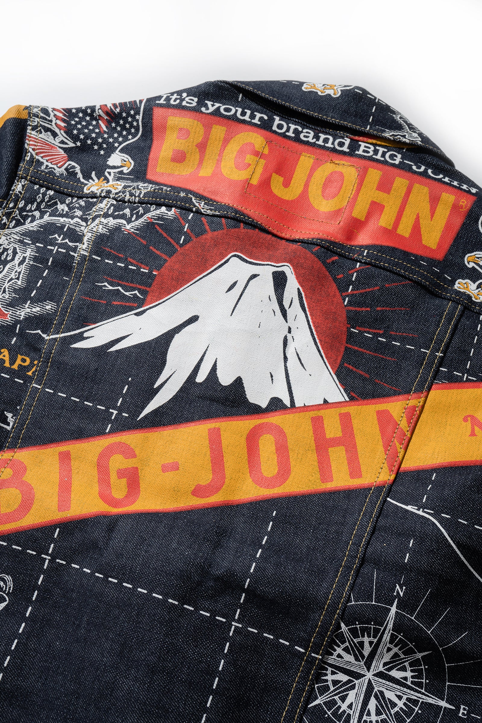 M6001SP(050) 50 years anniversary Banner Denim Trucker Jacket