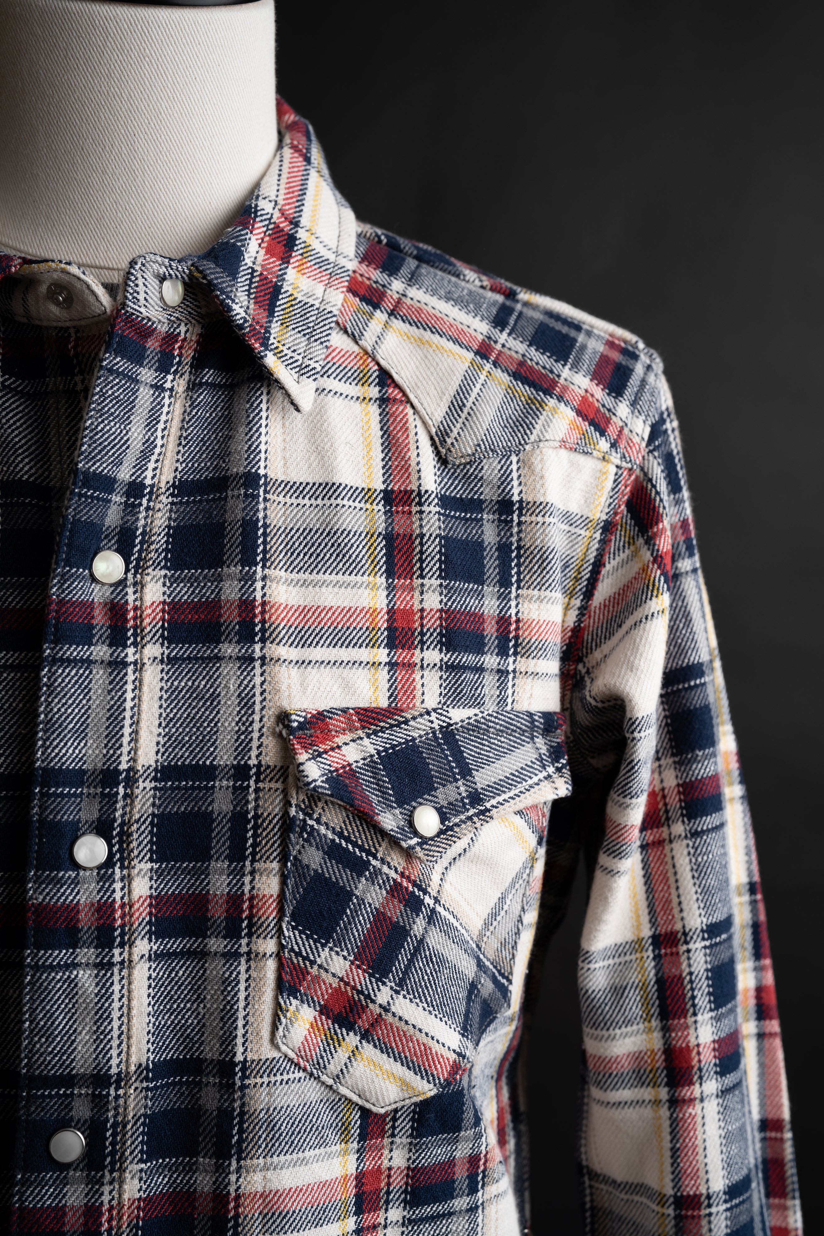 MS006WE (58) HEAVY COTTON FLANNEL WESTERN SHIRT