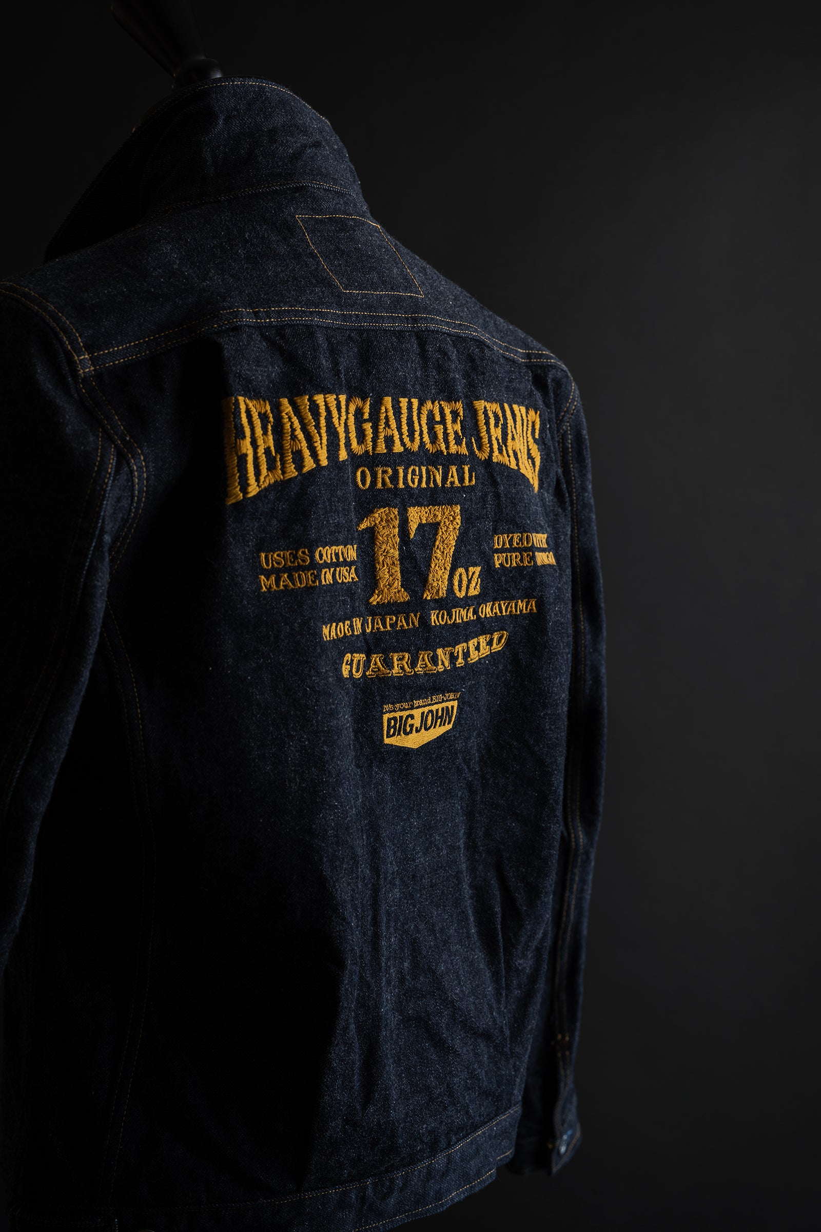 M6803 (SP)17oz Heavy Gauge Denim Jacket EMB – BIG JOHN【公式】オンラインショップ