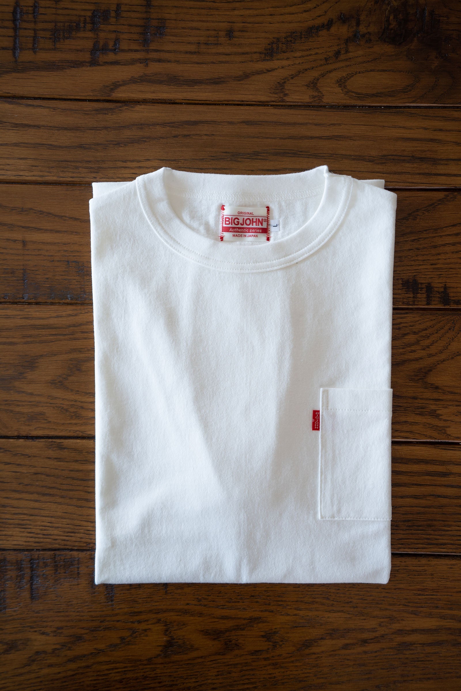 MTS14M (69)  丸胴 長袖 POCKET Tee ホワイト
