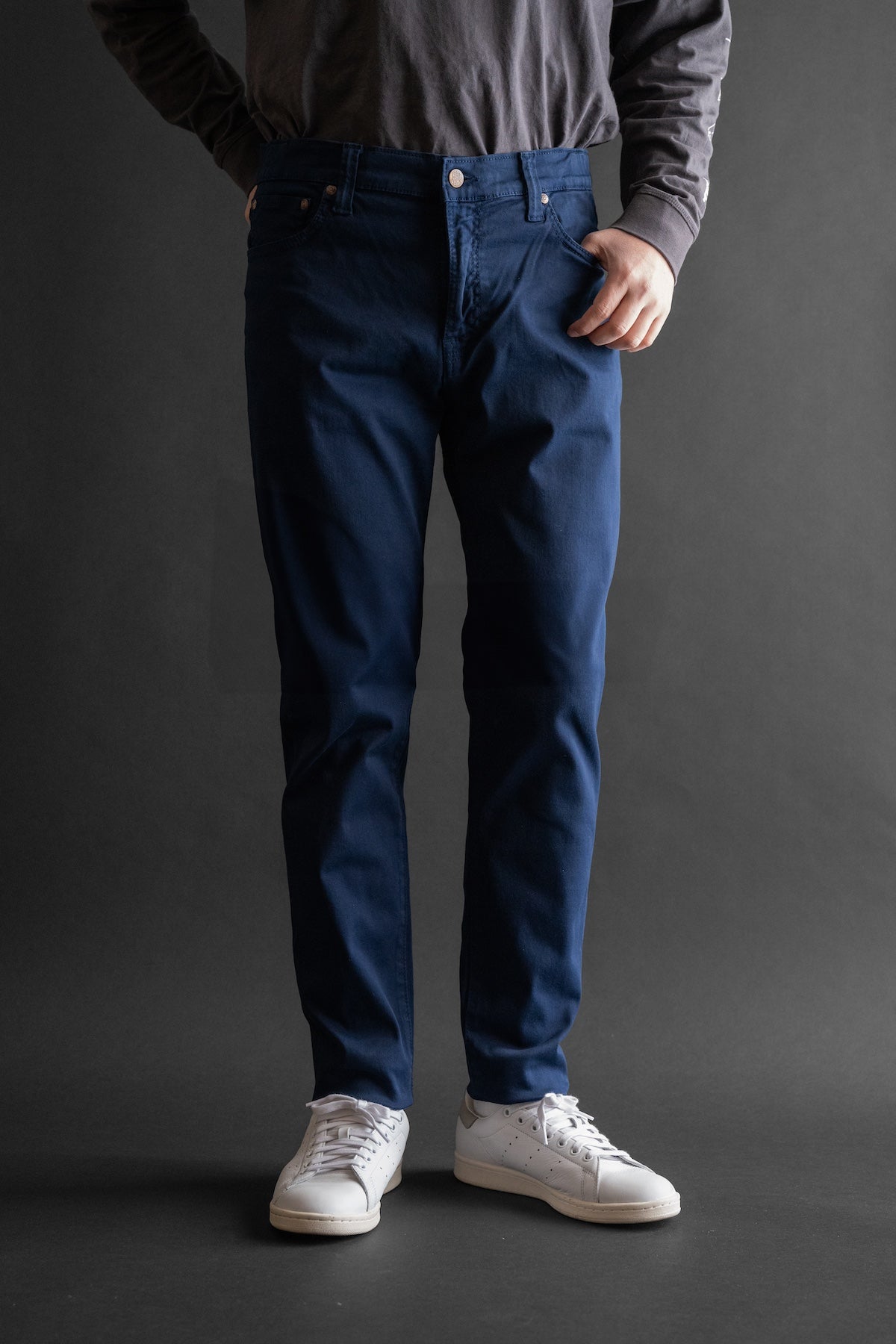 MMM134J (02) 5PKT COLOR Carrot Leg NAVY