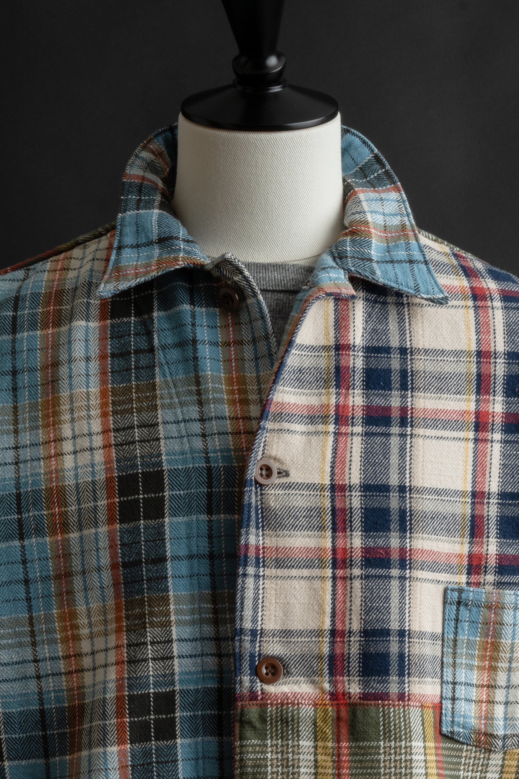 MSJ002E (CZ) CRAZY FLANNEL SHIRT JACKET