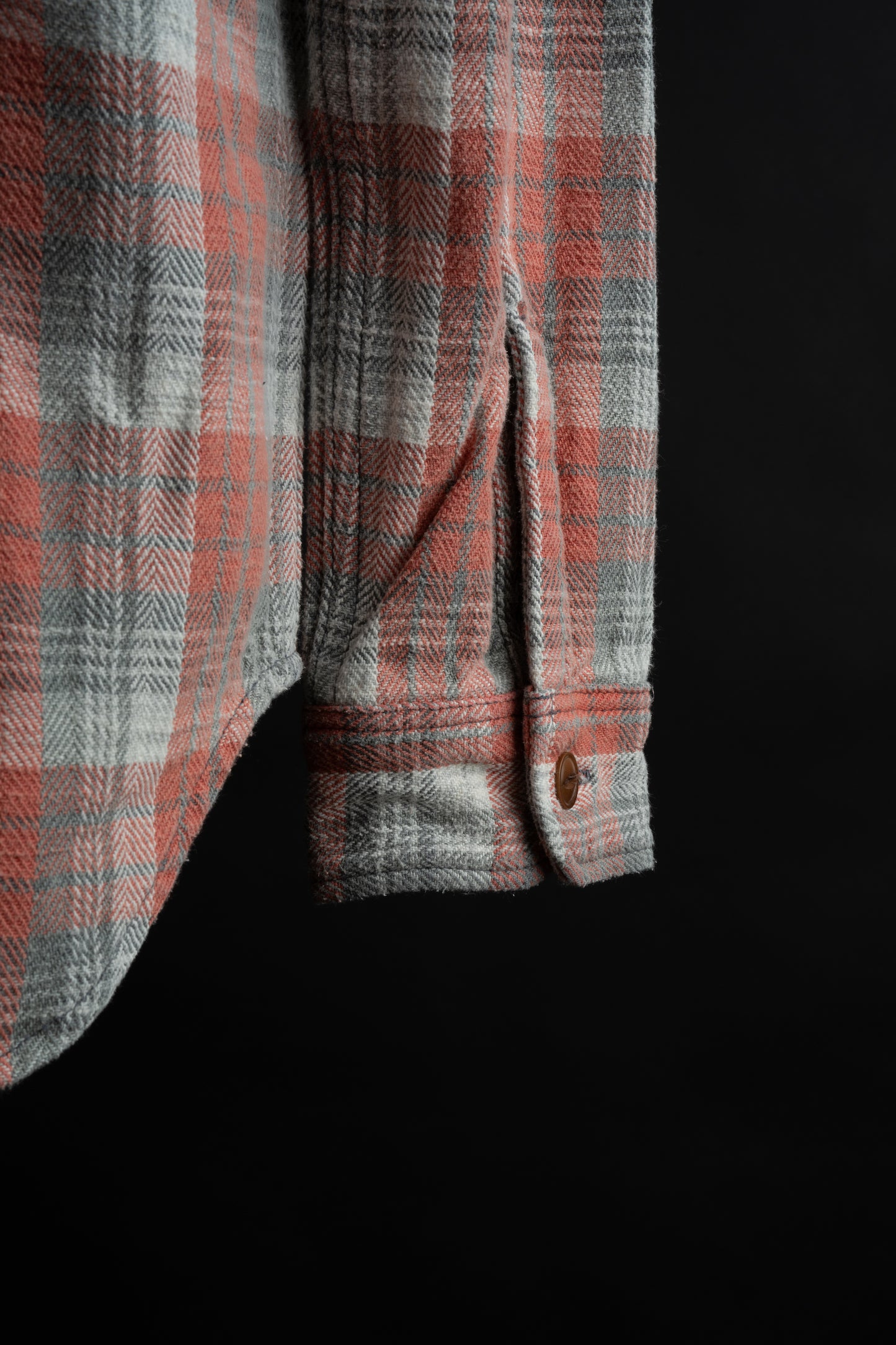 MS002R (29C) HEAVY COTTON FLANNEL SHIRT BLEACHED