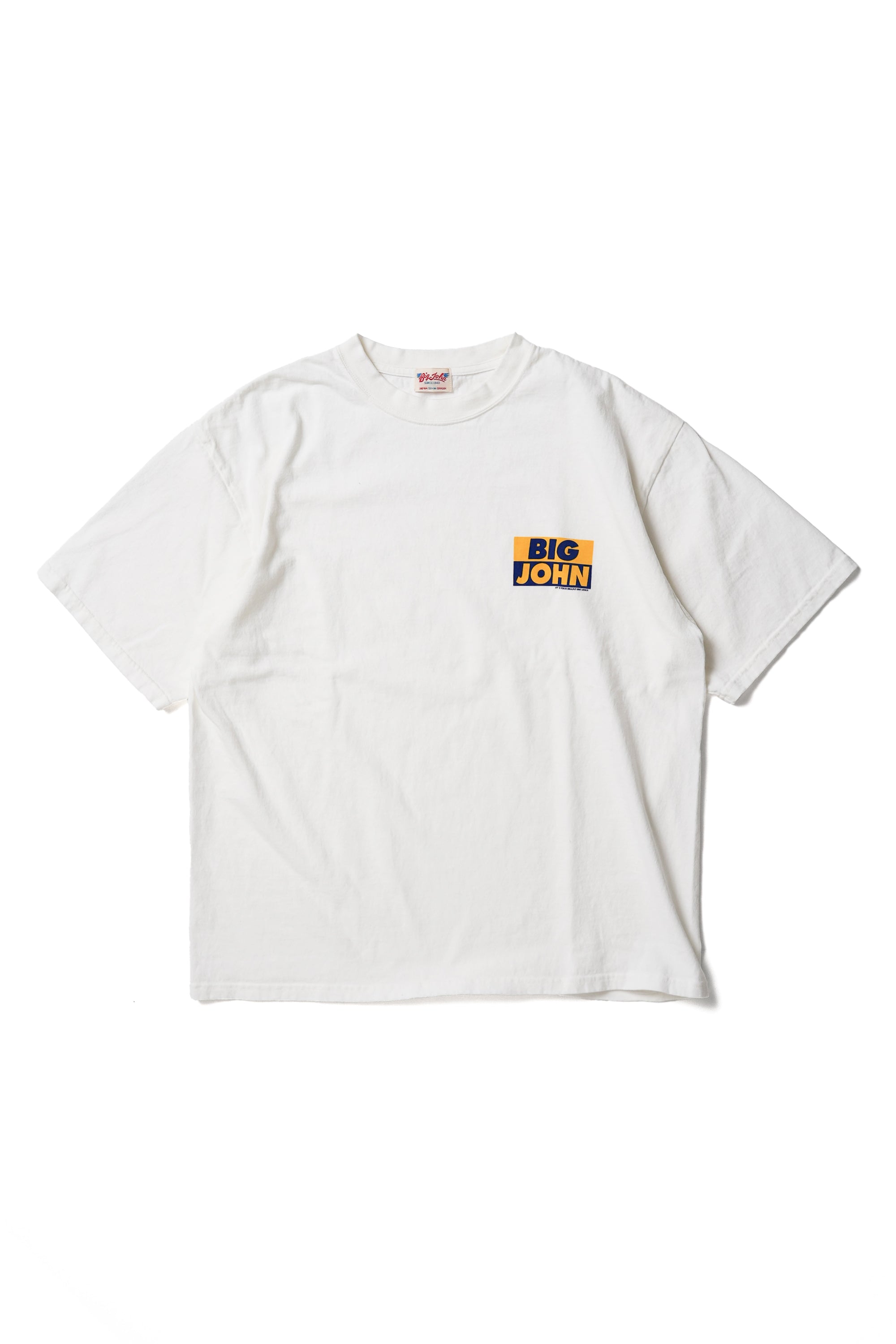 MTE002 (69) 丸胴 Tee BIG JOHN WHITE