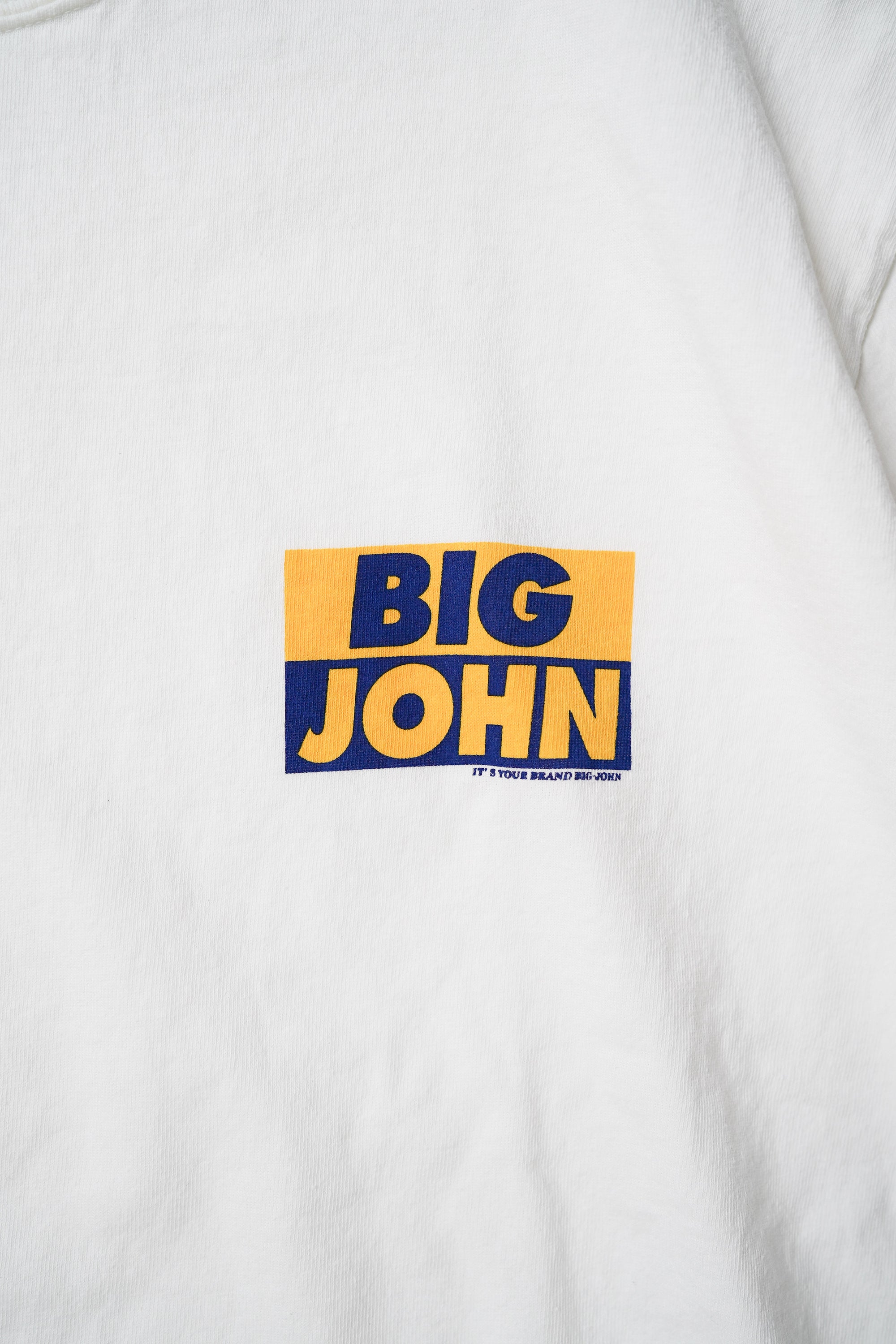 MTE002 (69) 丸胴 Tee BIG JOHN WHITE