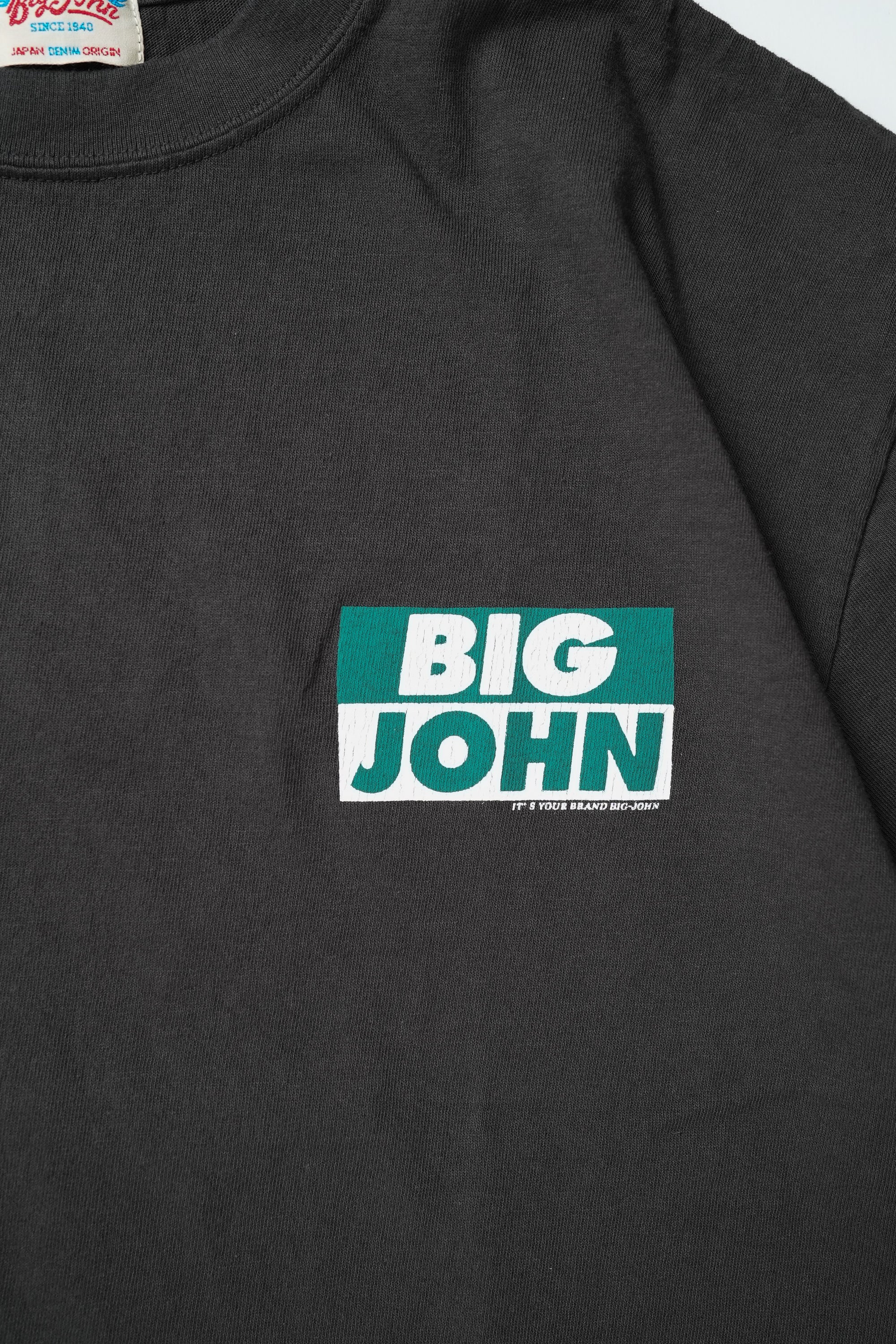 MTE002 (60) 丸胴 Tee BIG JOHN CHARCOAL