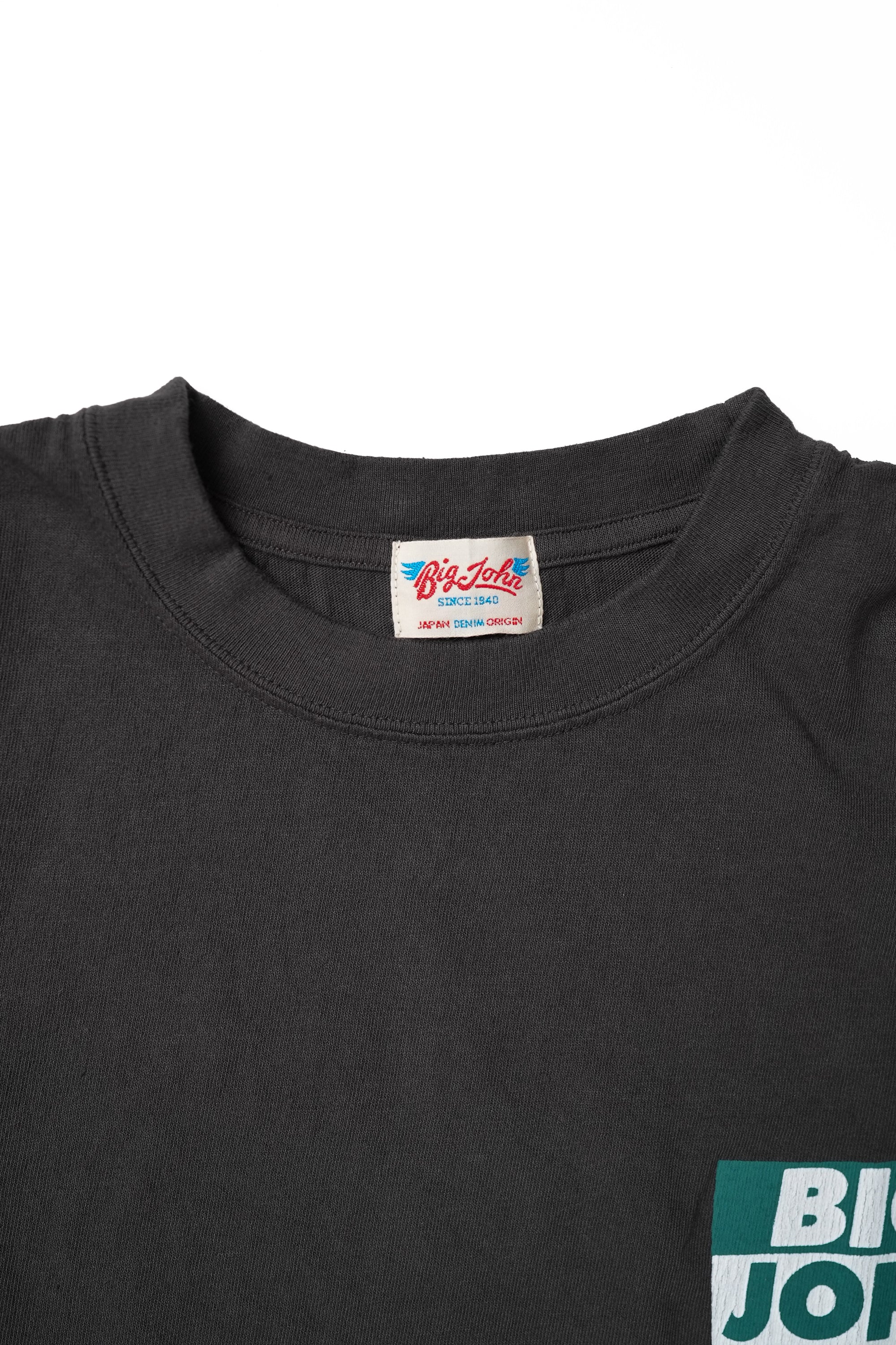 MTE002 (60) 丸胴 Tee BIG JOHN CHARCOAL