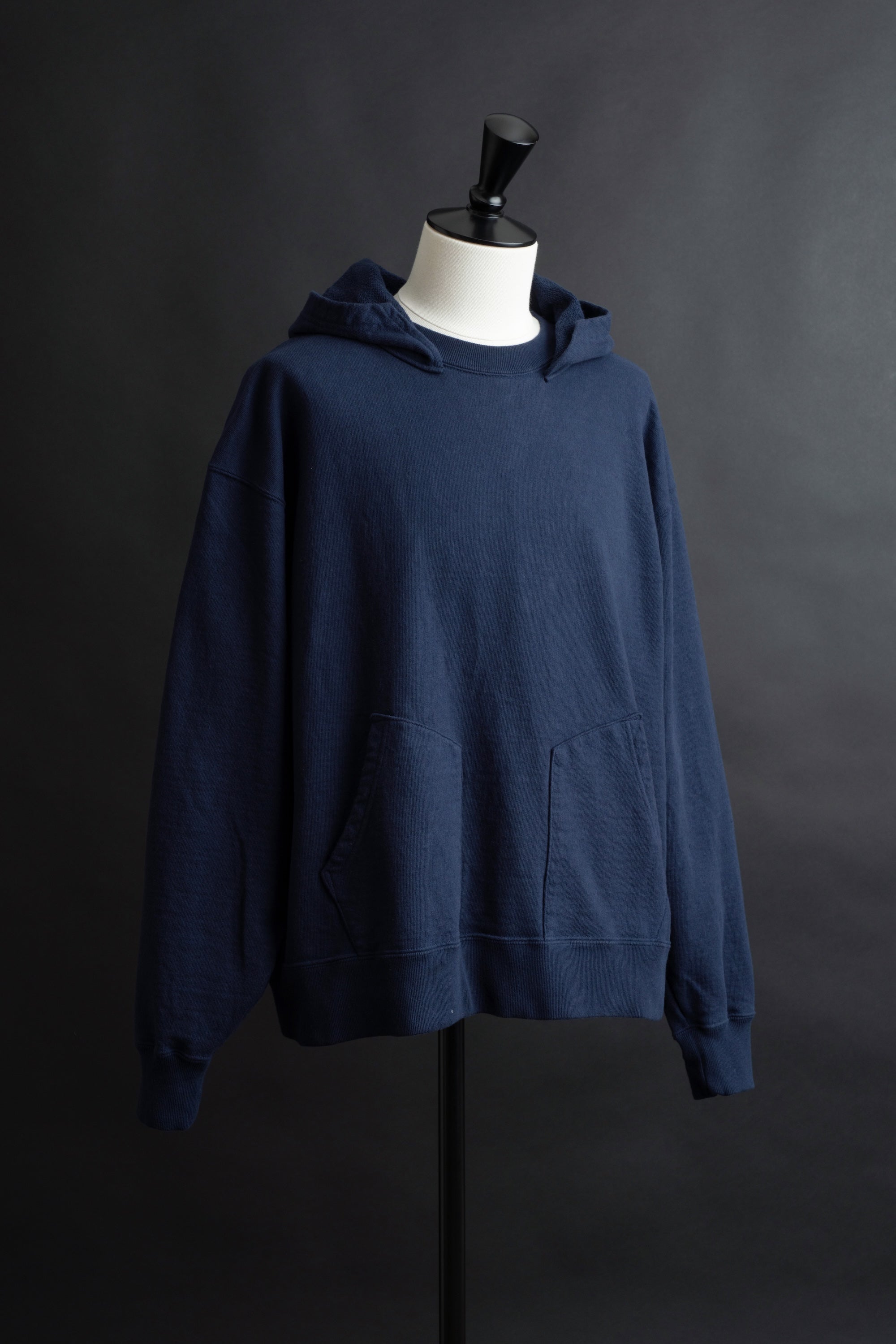 MTE003(02) AFTER HOODIE PLAIN NAVY