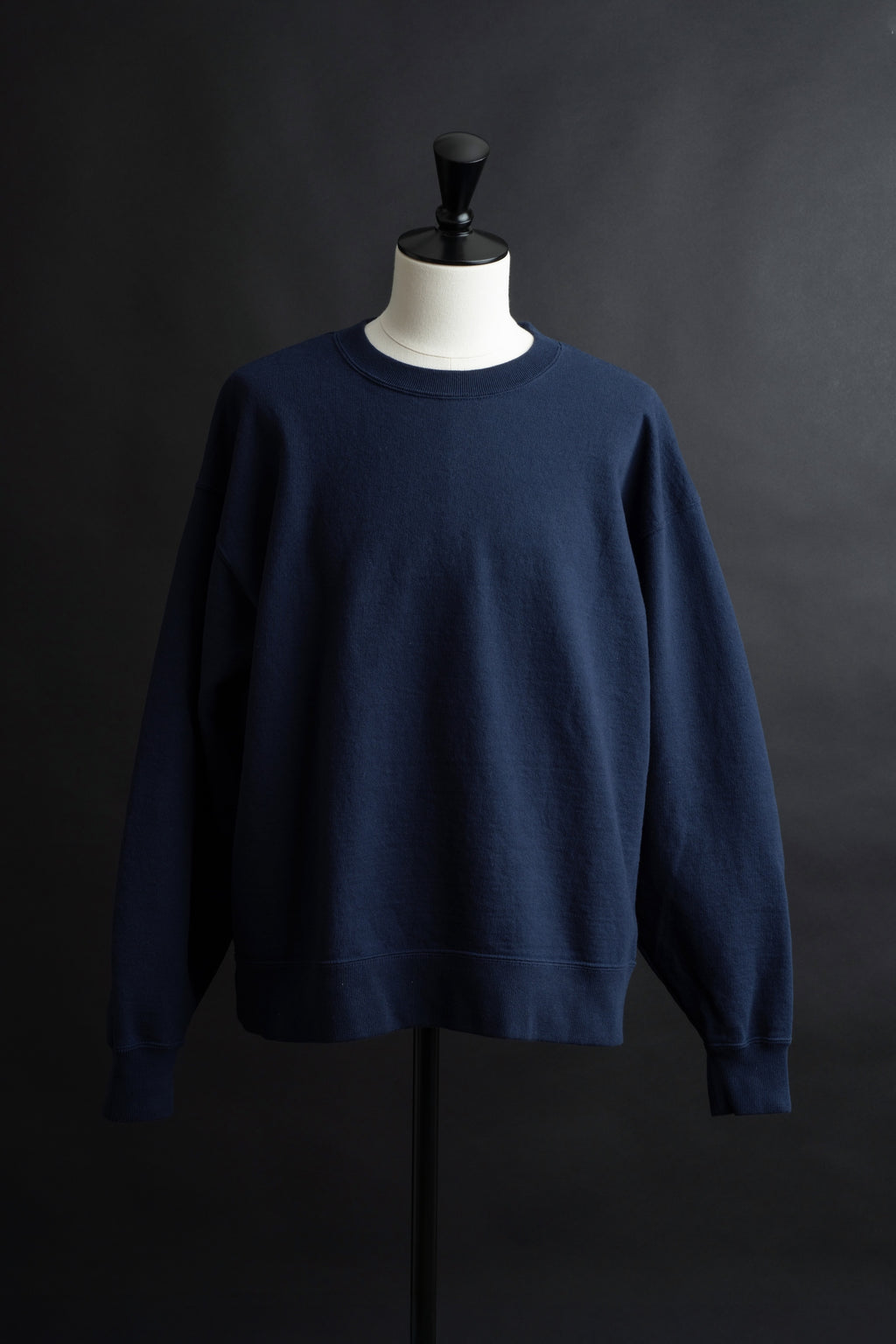 MTE004(02) CREWNECK SWEATSHIRT PLAIN NAVY