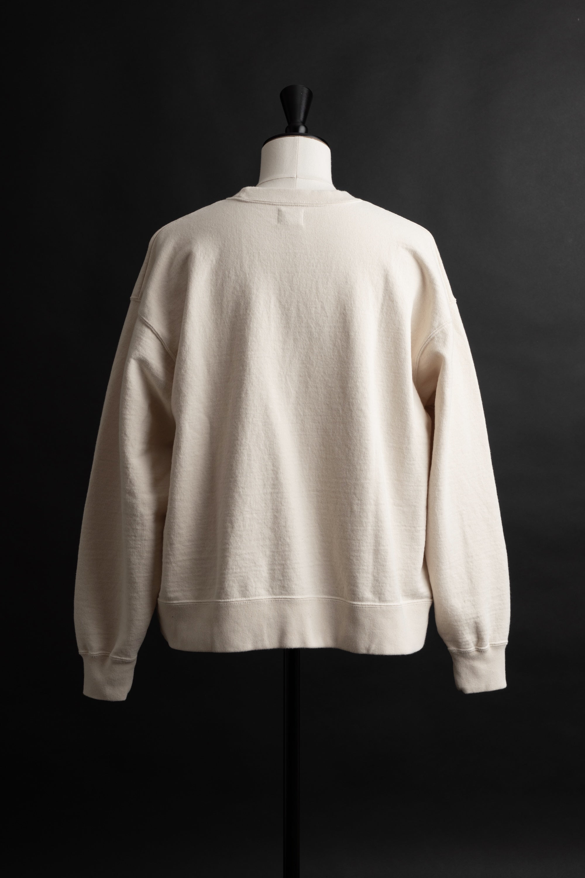MTE004(66) CREWNECK SWEATSHIRT PLAIN  NATURAL