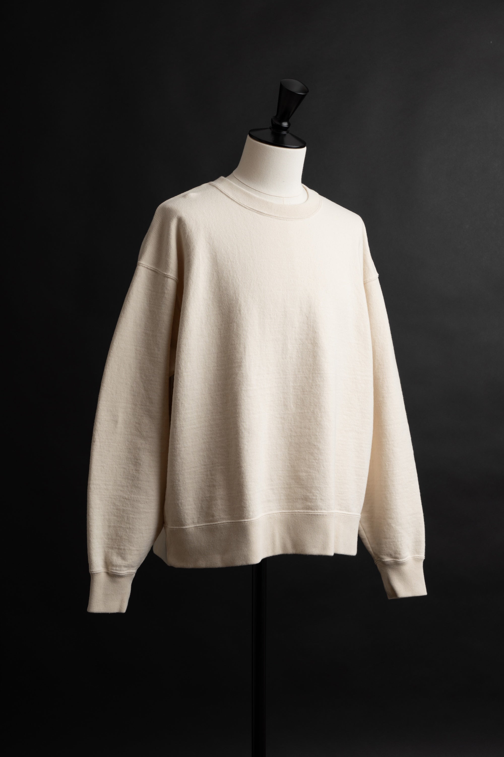 MTE004(66) CREWNECK SWEATSHIRT PLAIN  NATURAL