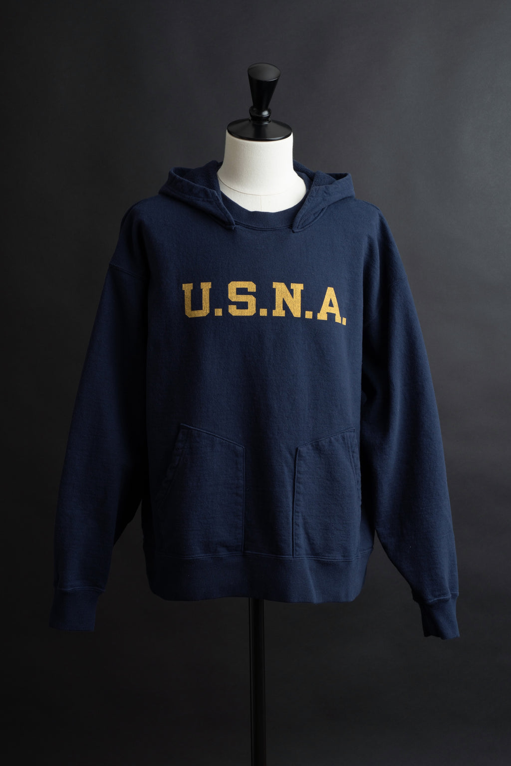 MTE009(02) [U.S.N.A] AFTER HOODIE NAVY