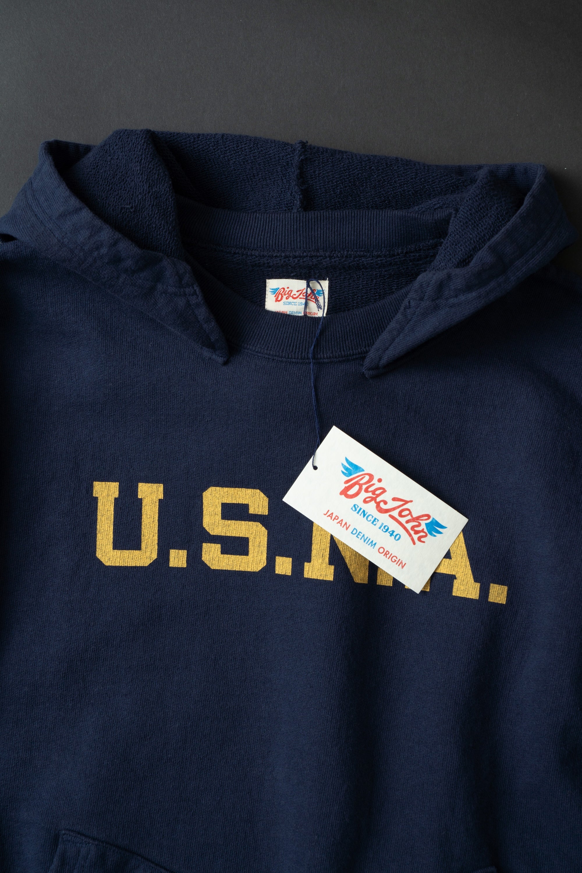 MTE009(02) [U.S.N.A] AFTER HOODIE NAVY – BIG JOHN【公式