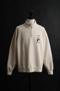 MTE010(66) [BEAVER] HARF ZIP SWEATSHIRTS NATURAL