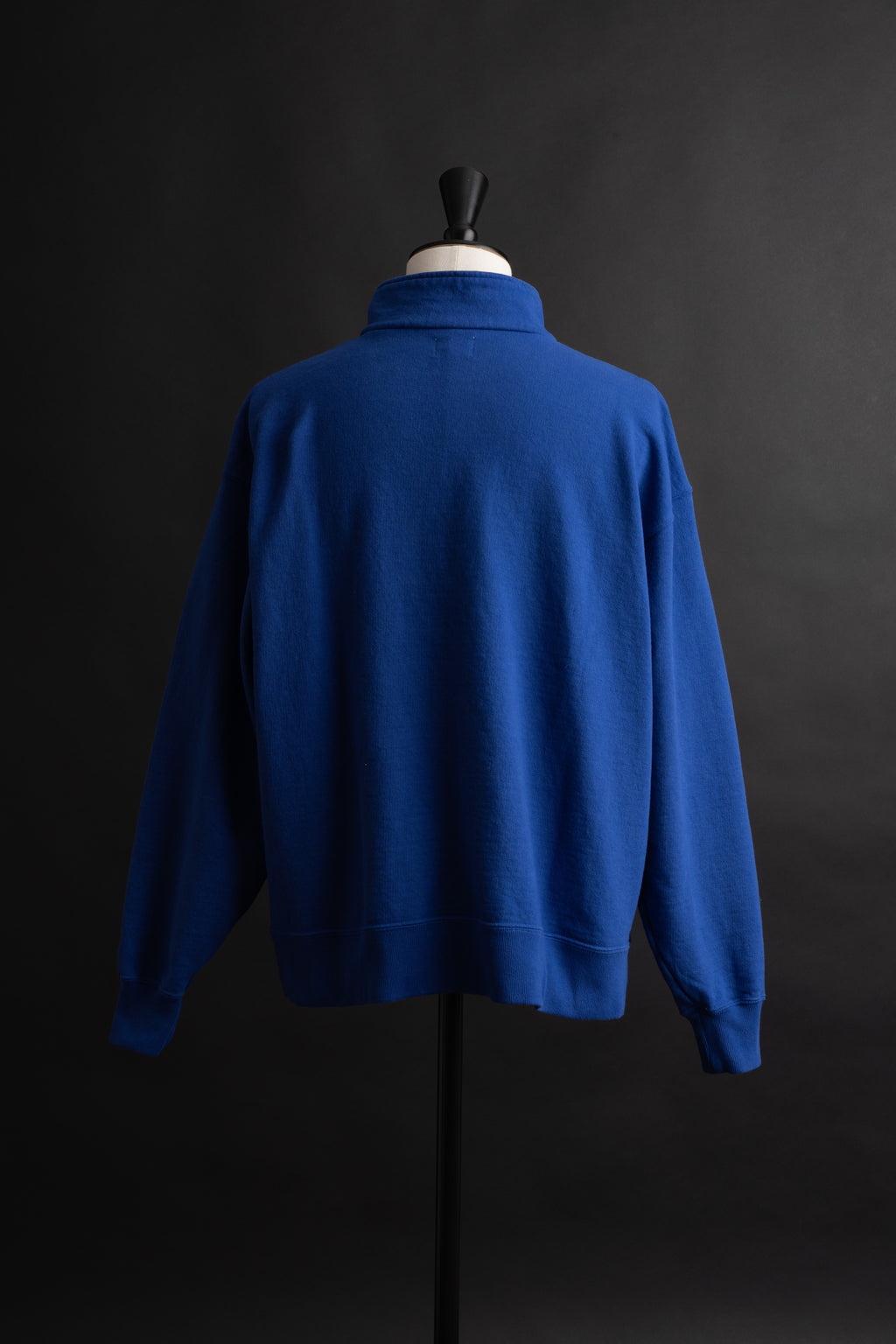 MTE010(03) [BEAVER] HARF ZIP SWEATSHIRTS BLUE