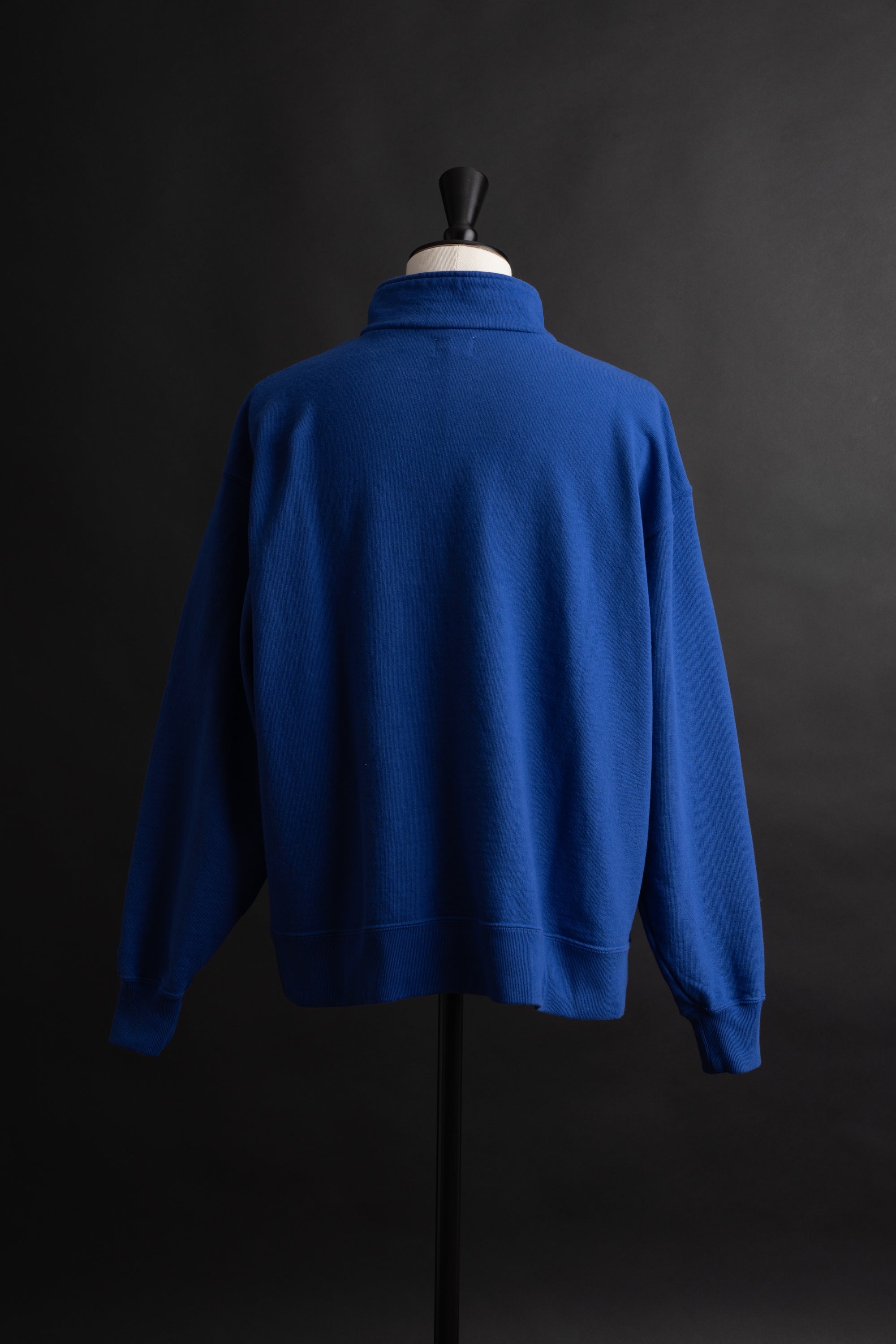 MTE010(03) [BEAVER] HARF ZIP SWEATSHIRTS BLUE
