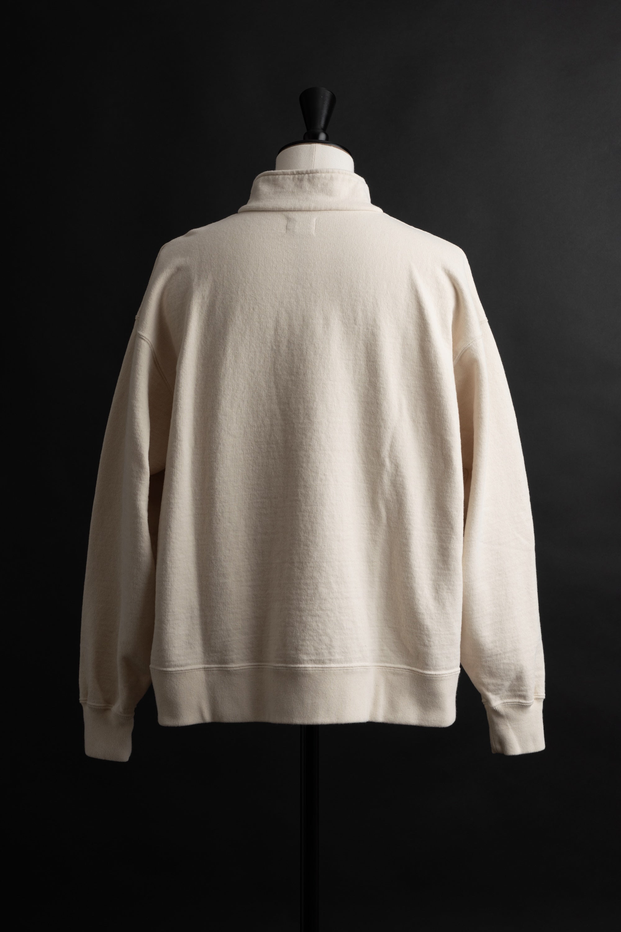 MTE010(66) [BEAVER] HARF ZIP SWEATSHIRTS NATURAL